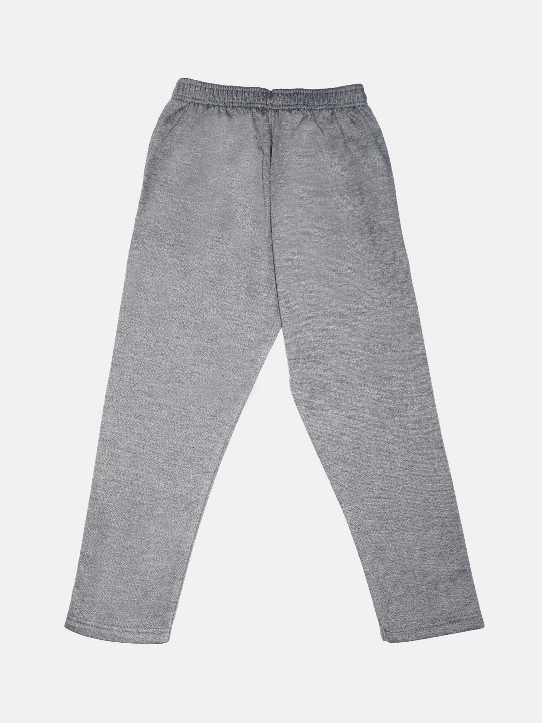 CHIMPRALA Boys Grey Solid Cotton Track Pants