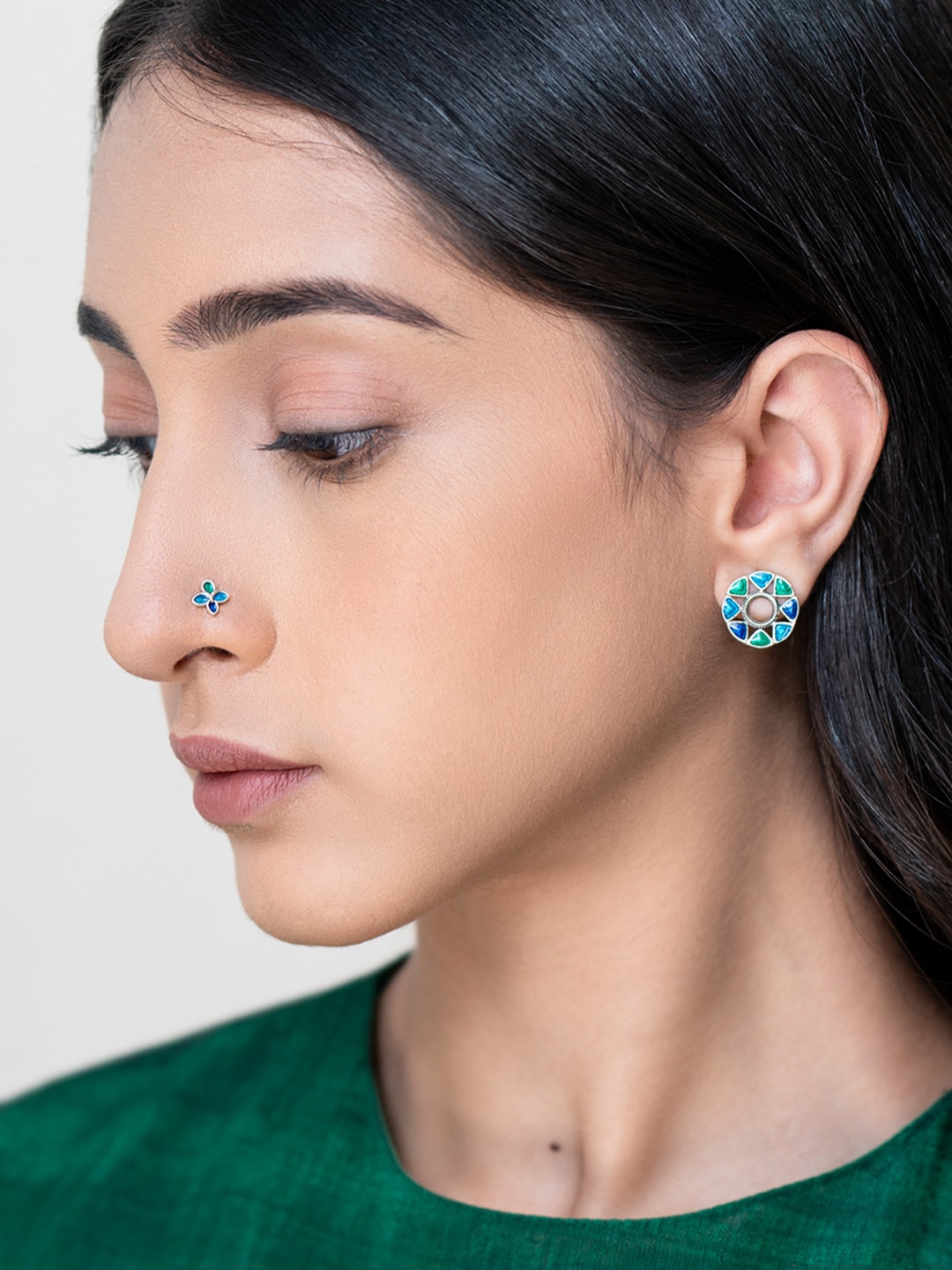 Buy SHAYA 925 Sterling Silver Floral Nose Pin Nosepin for Women 16392994 Myntra