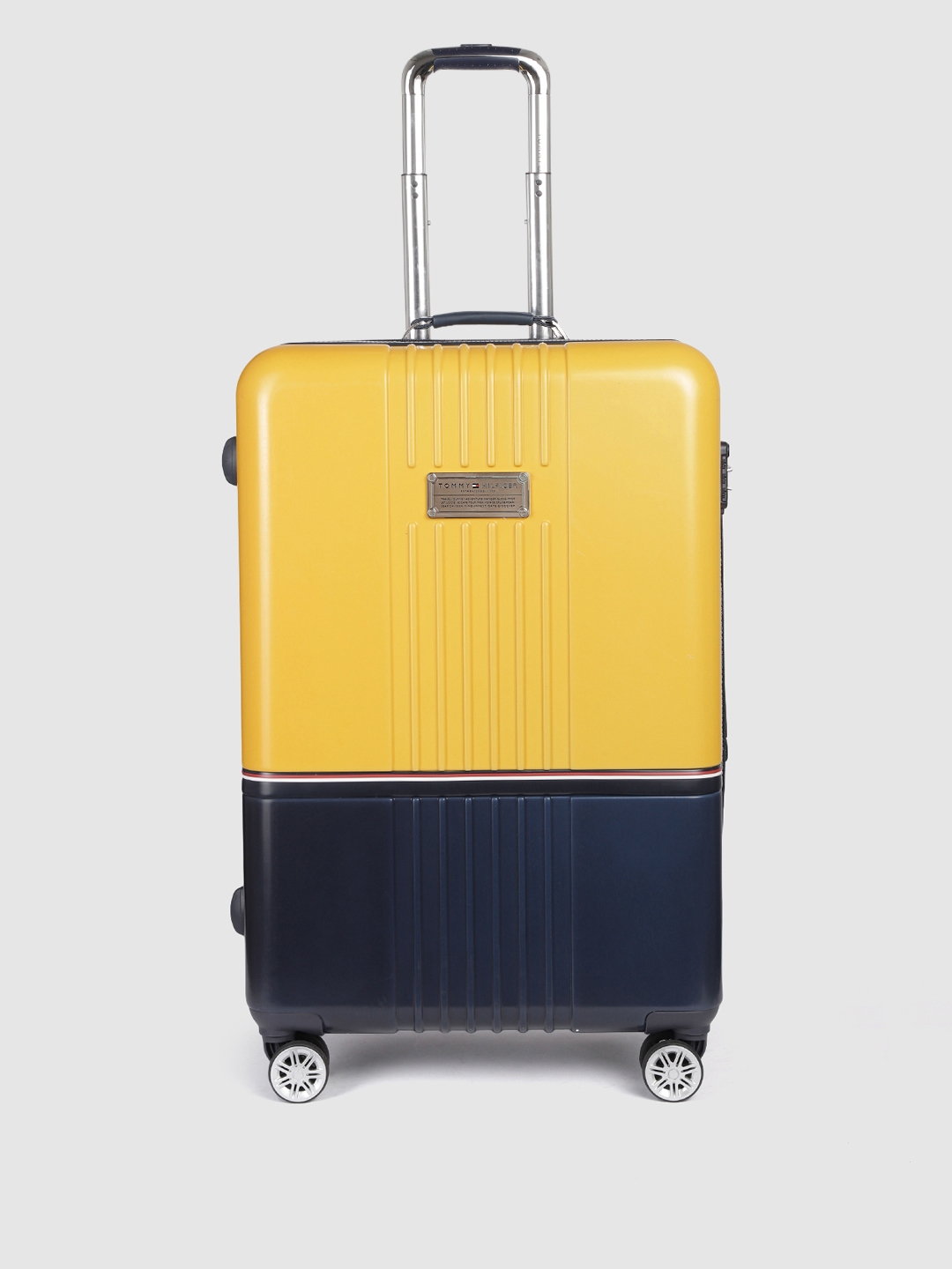 Tommy hilfiger yellow suitcase on sale
