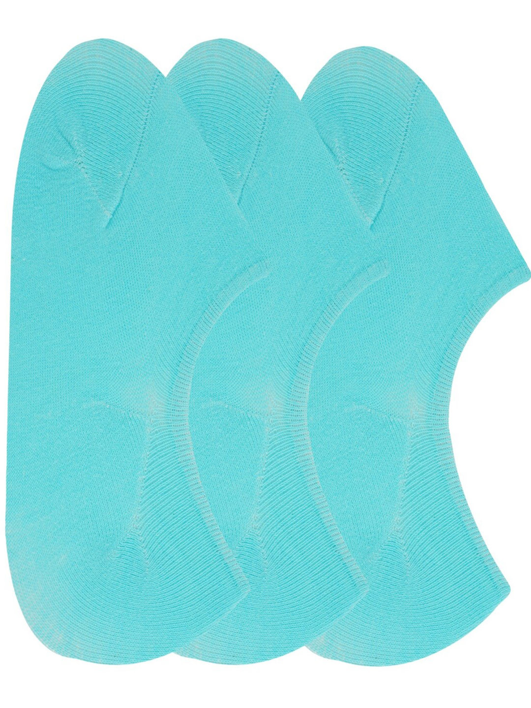 N2S NEXT2SKIN Women Pack Of 3 Turquoise Blue Ankle-Length Socks