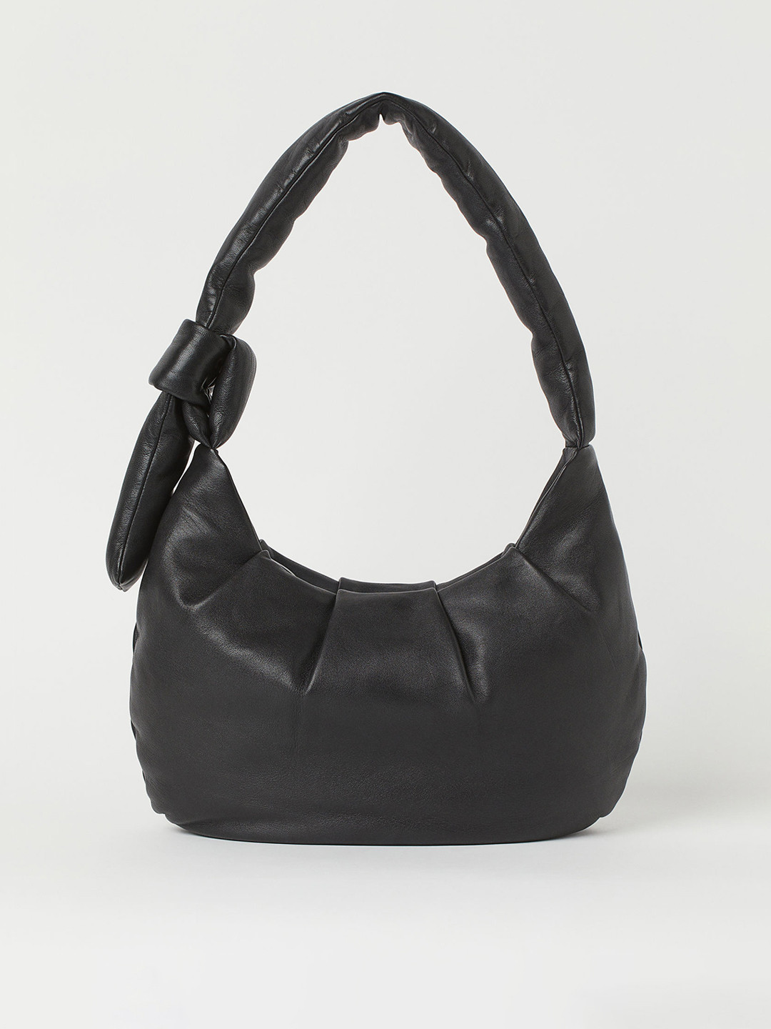 H&M Women Black Soft Leather Shoulder Bag