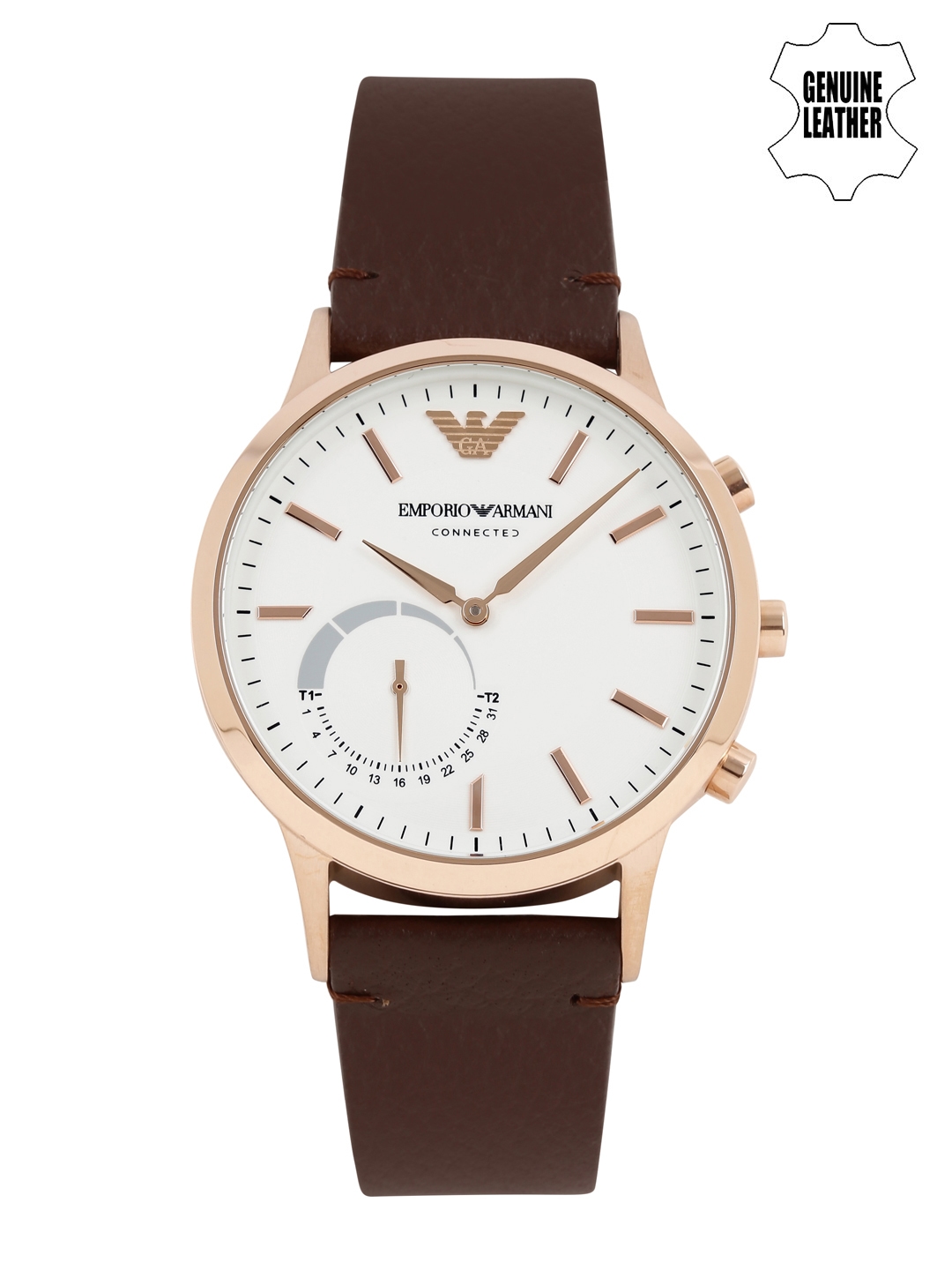 Buy Emporio Armani Connected Men White Hybrid Smart Watch ART3002 Smart  Watches for Men 1639665 Myntra