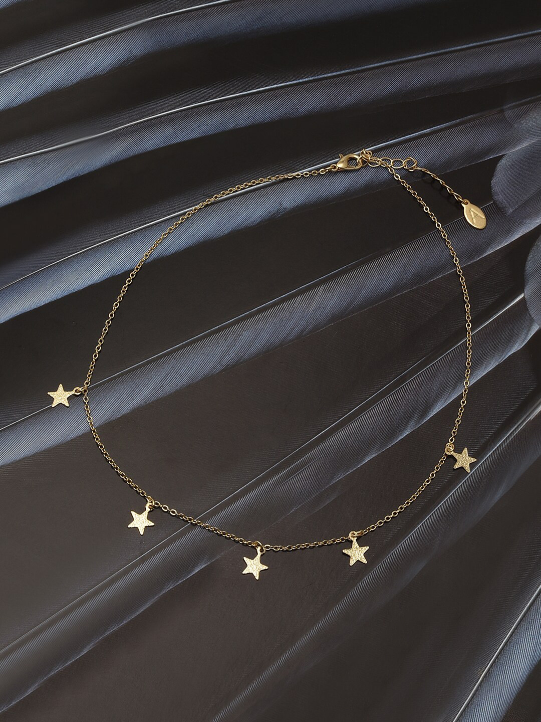 Accessorize London Women Gold-Toned Star Station Necklace