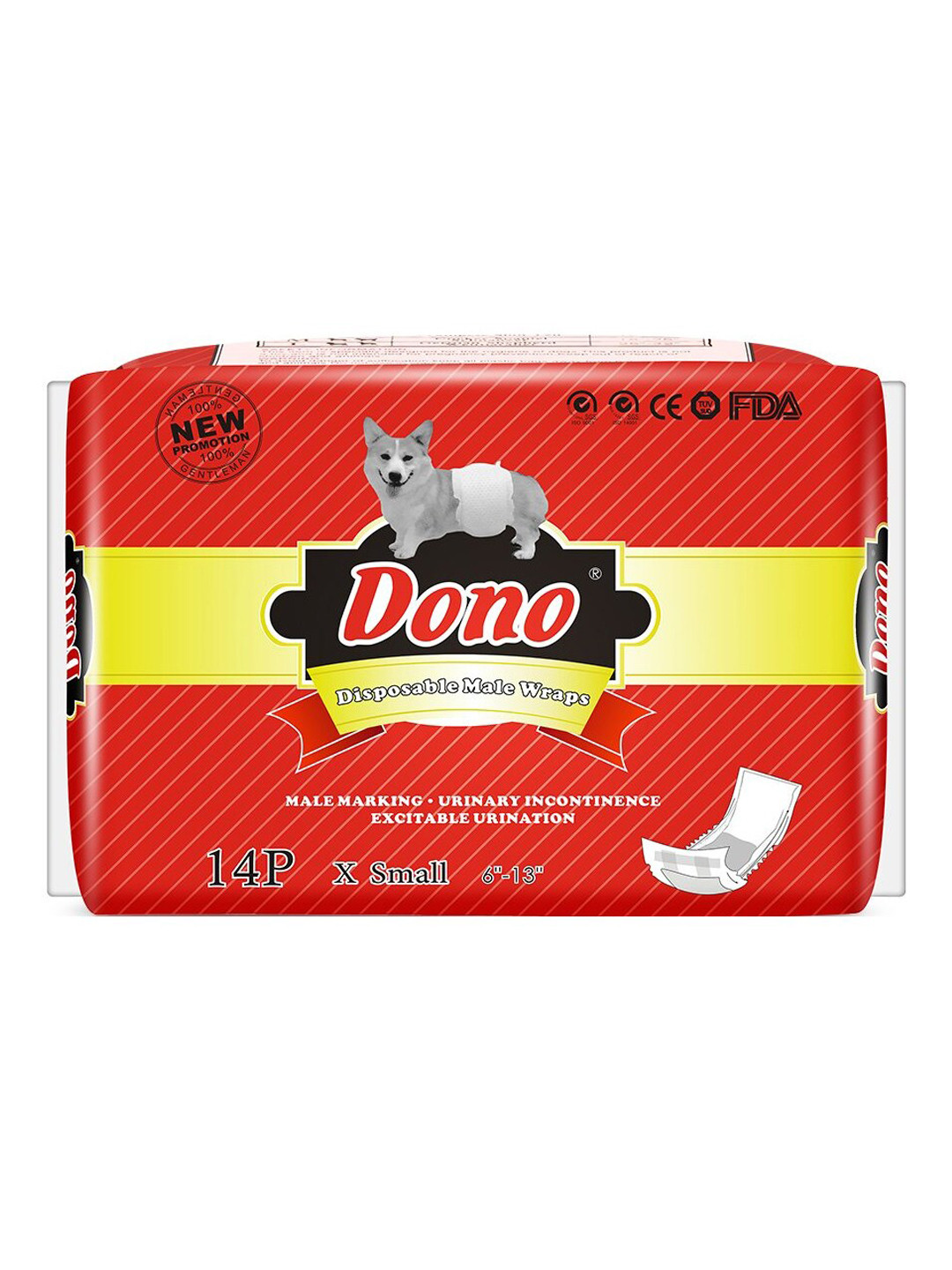 Emily pets Set of 14 Disposable Dog Diapers