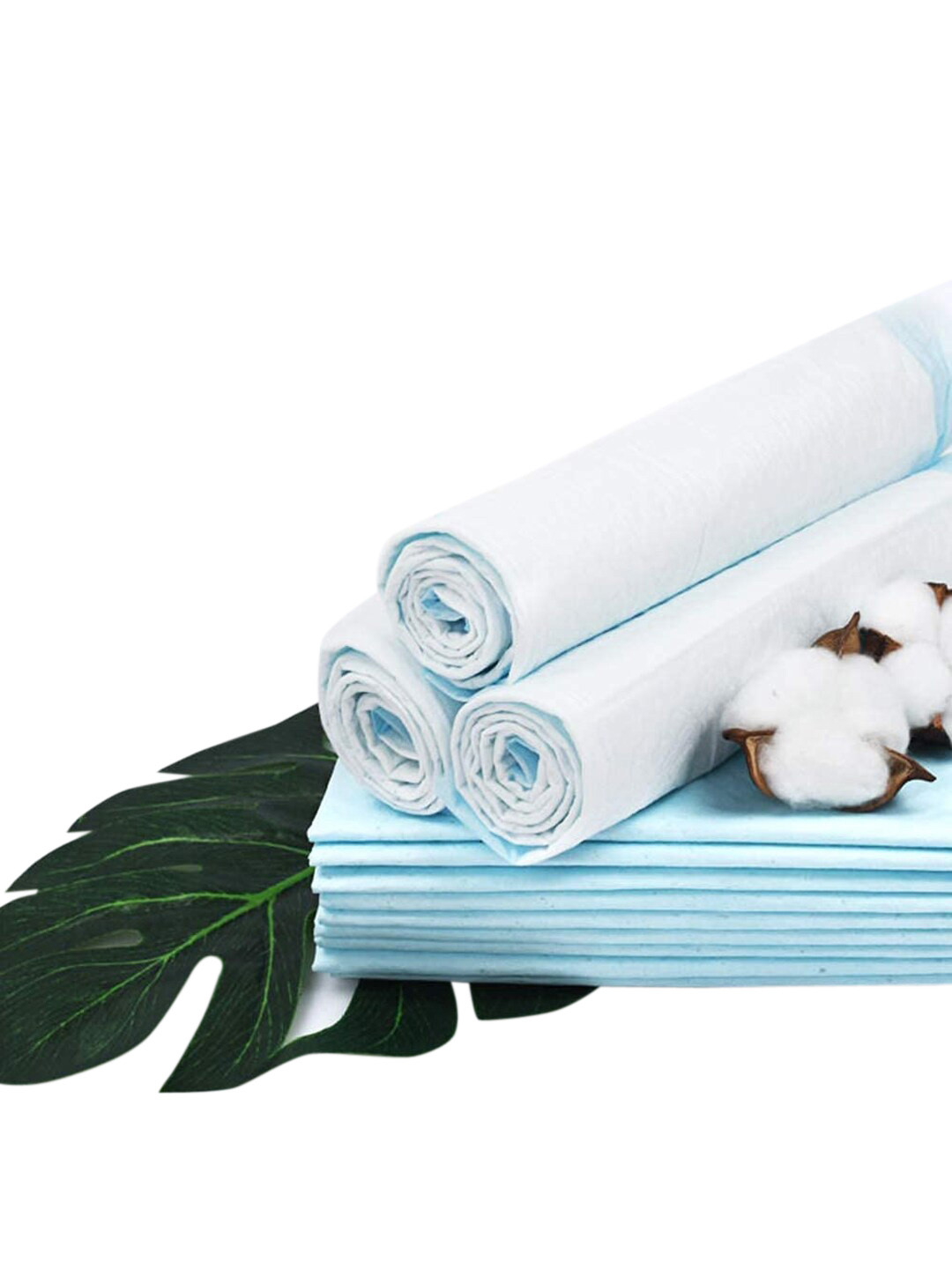 Emily pets Set Of 20 Blue & White Solid Disposable Dog Training Pads