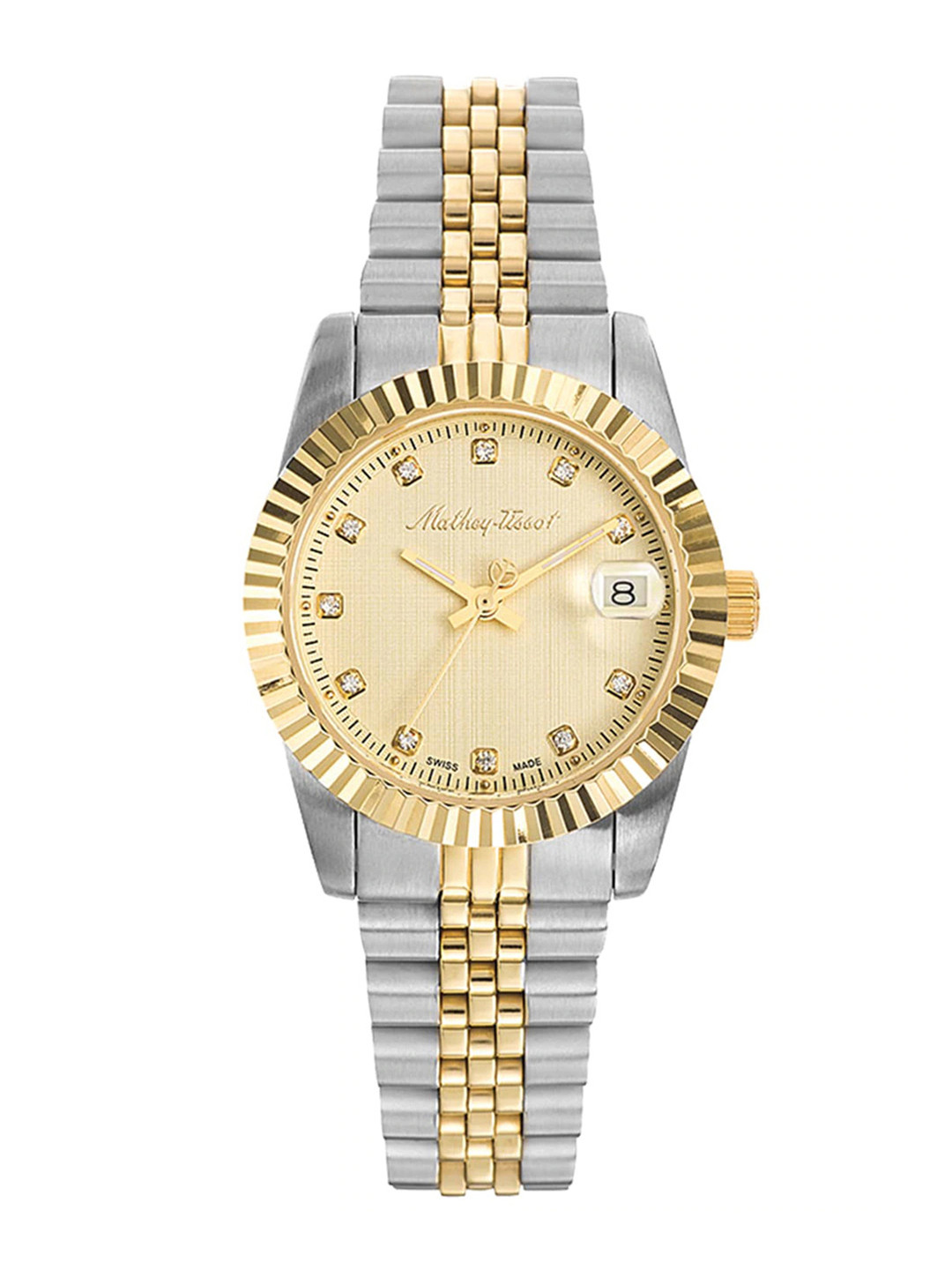 Mathey-Tissot Swiss Made Women Gold-Toned Watch D810BDI