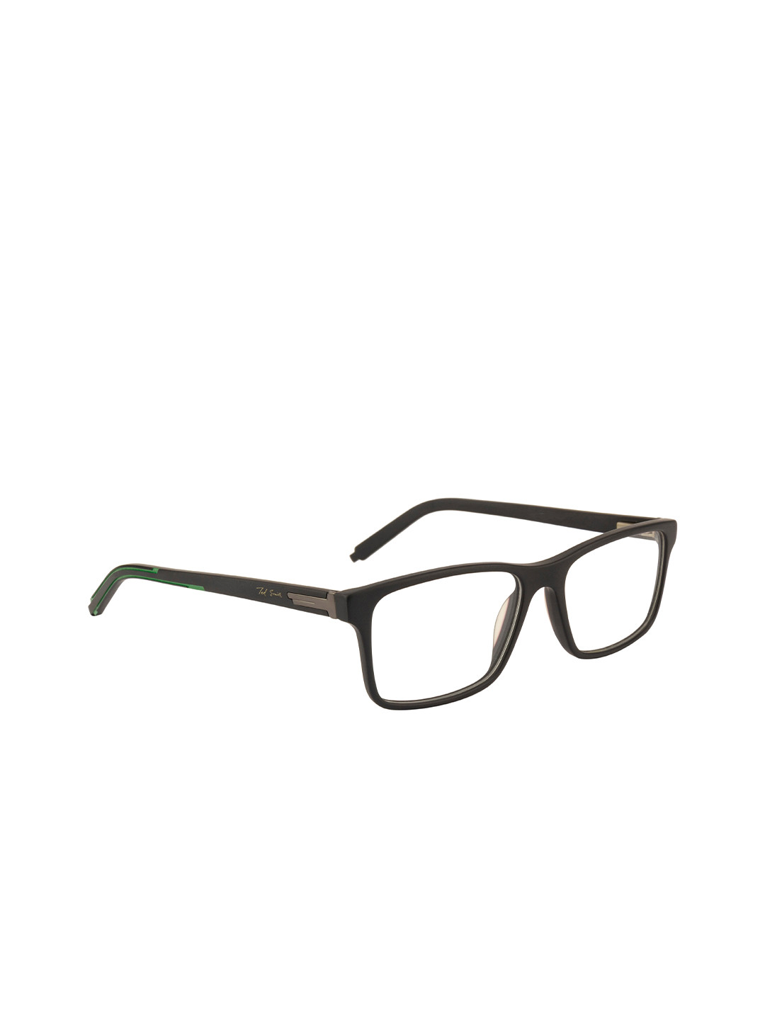 Ted Smith Unisex Black Full Rim Wayfarer Frames TSD-120_C3