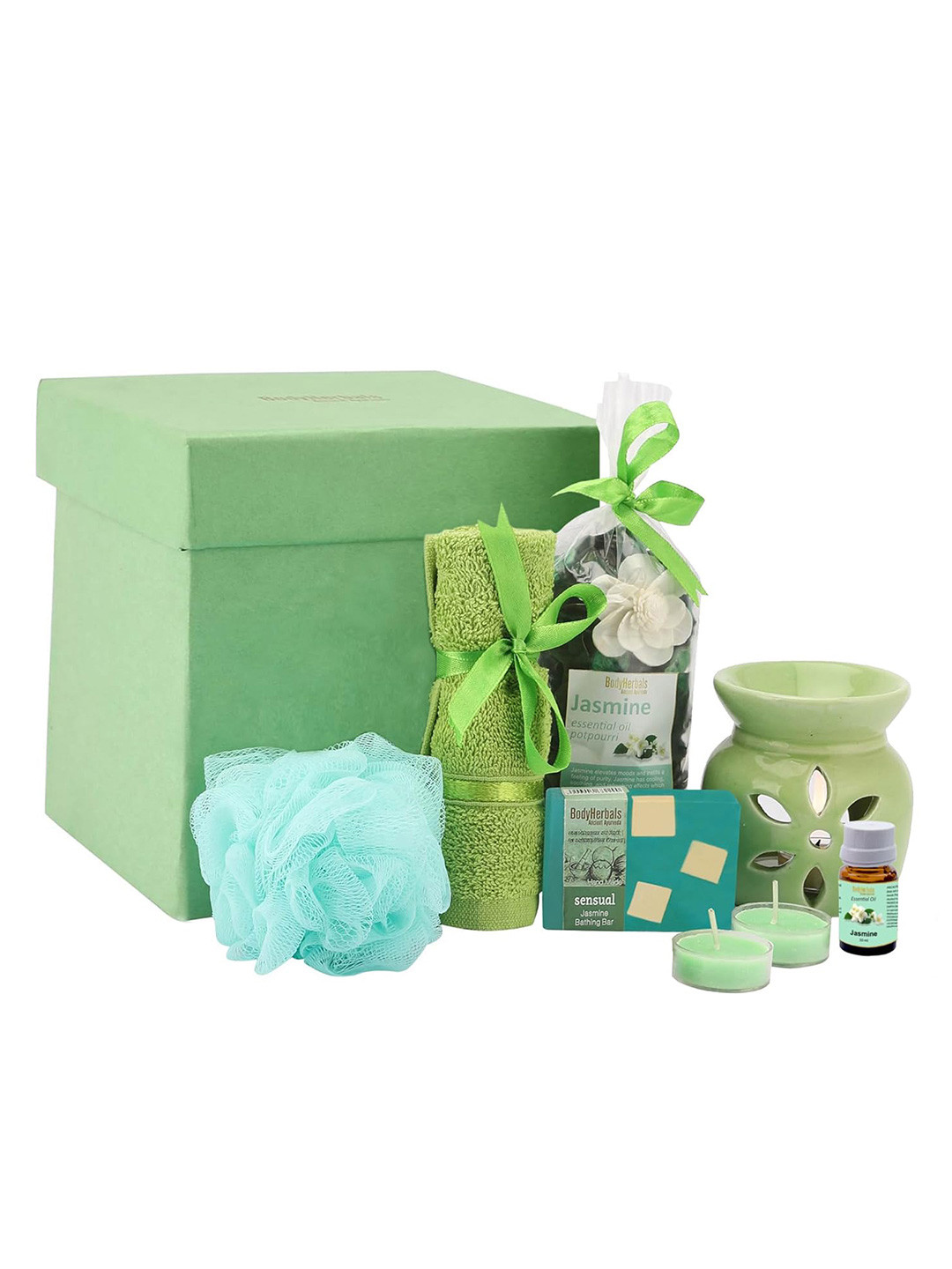 BodyHerbals 7 Pcs Jasmine Soap Spa Gift Set