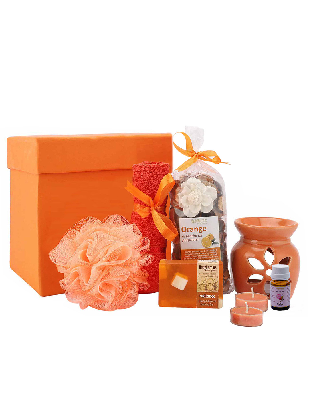 BodyHerbals 7 Pcs Orange Soap Spa Gift Set