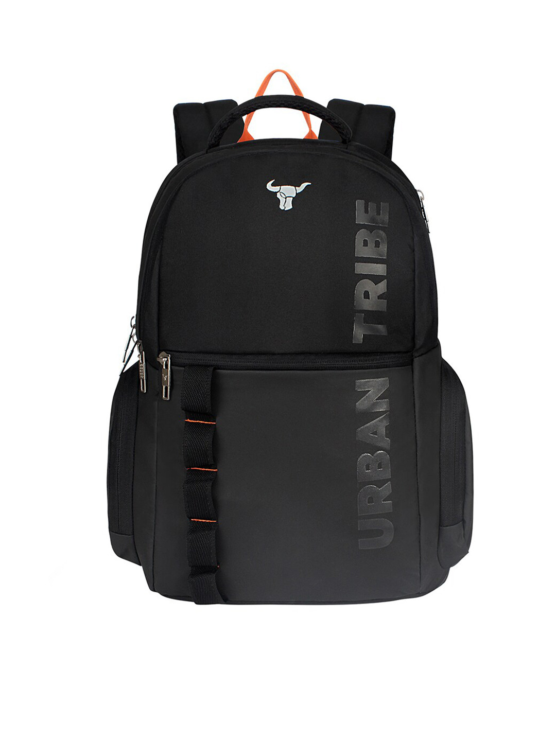URBAN TRIBE Unisex Black & Yellow Colourblocked Backpack