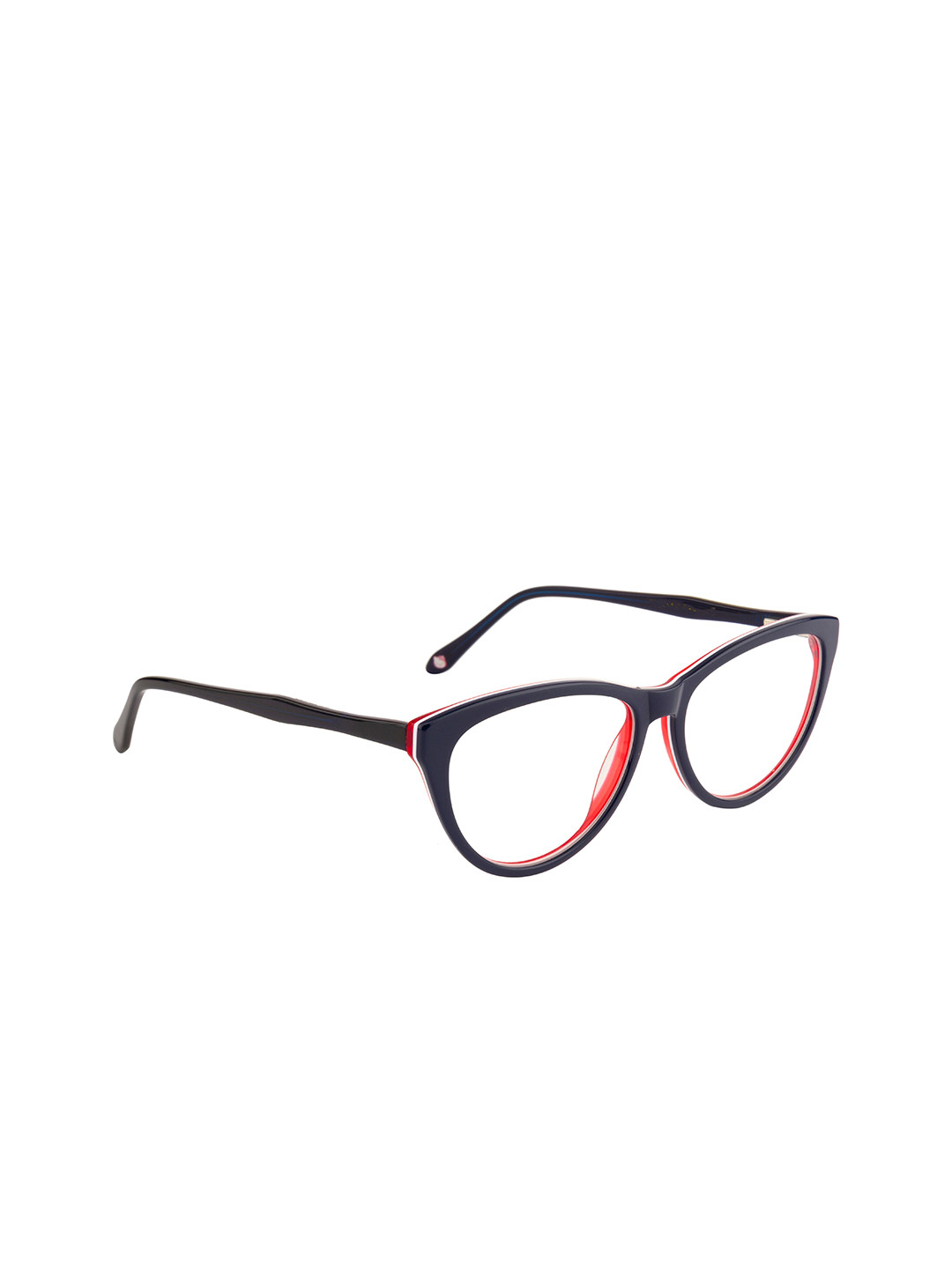 Ted Smith Women Blue & Red Colourblocked Full Rim Cateye Frames Eyeglasses