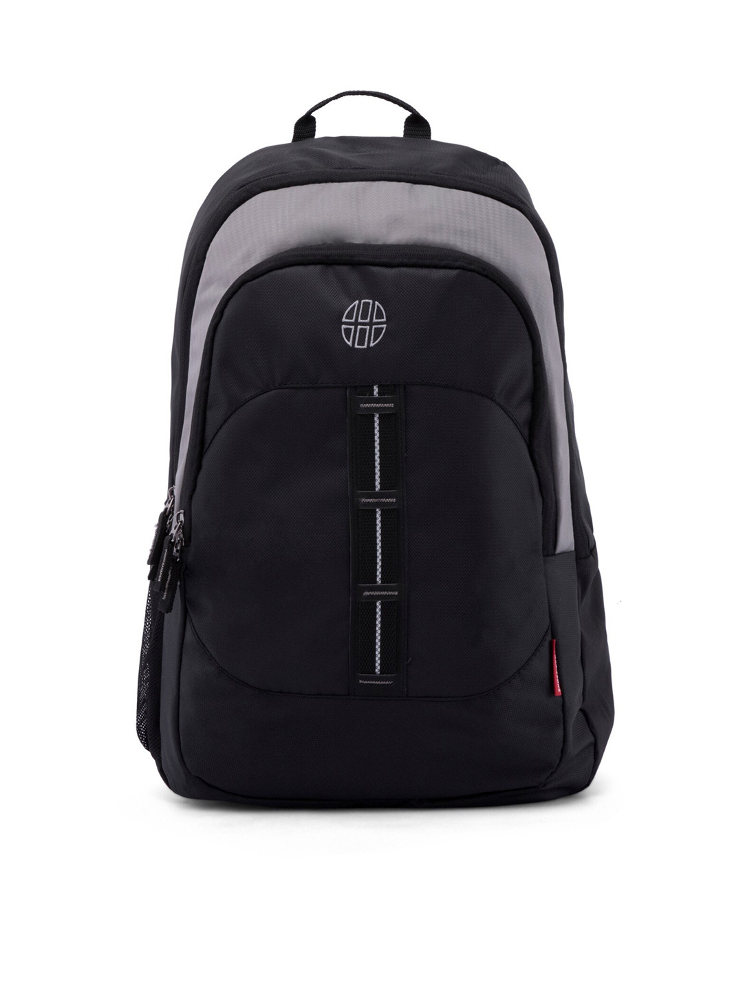 Harissons Unisex Black & Grey Colourblocked Backpack