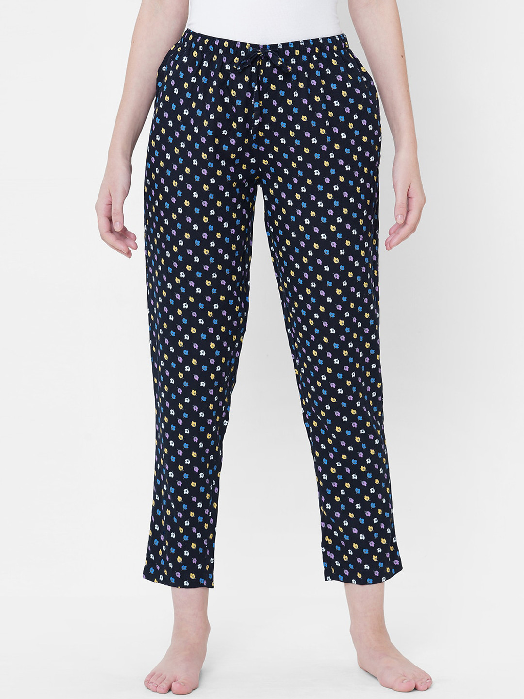 URBAN SCOTTISH Woman Multi Colour Printed Lounge Pants