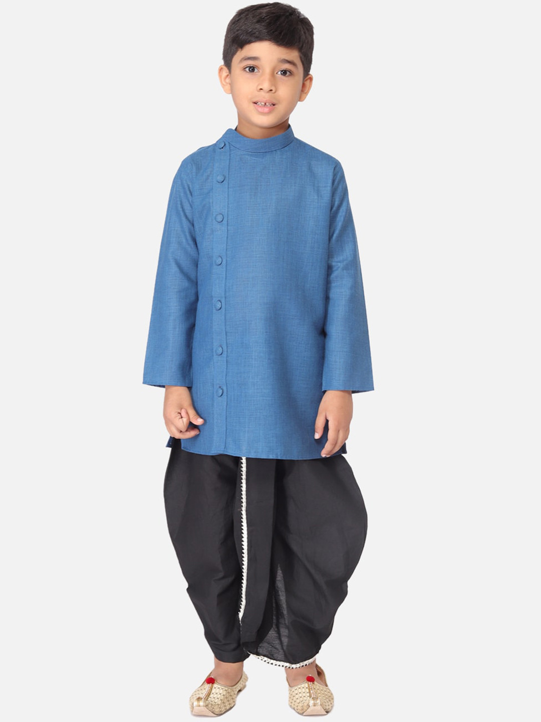 TABARD Boys Blue Cotton Kurta