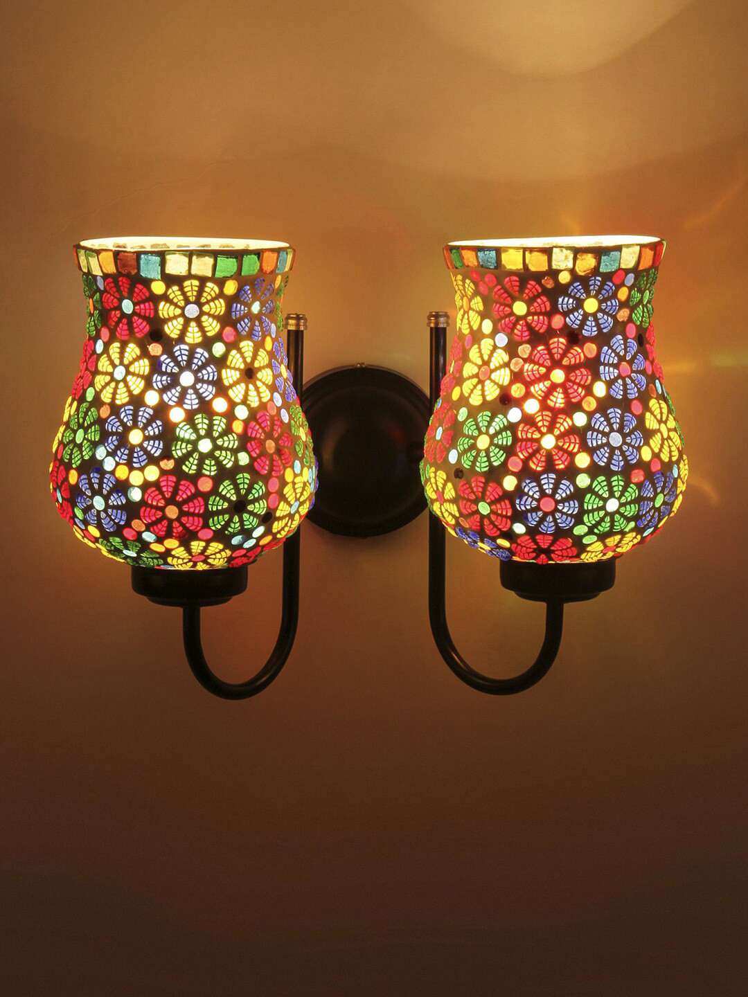 Devansh Multi Mosaic Glass Ceiling Lamp