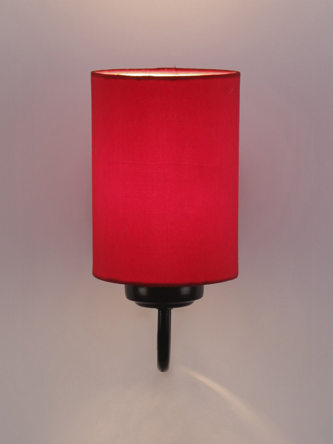 Devansh Red & Black Solid Glass Wall Lamp
