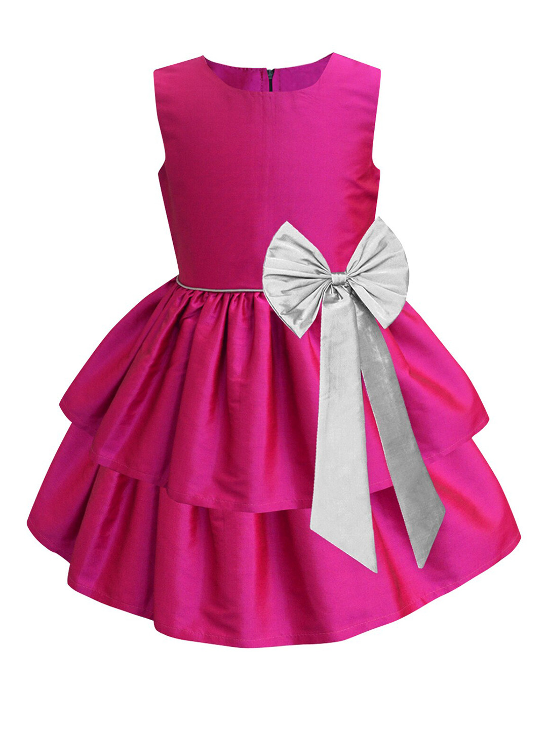 Buy A T U N Girls Fuchsia Fit Flare Dress Dresses for Girls