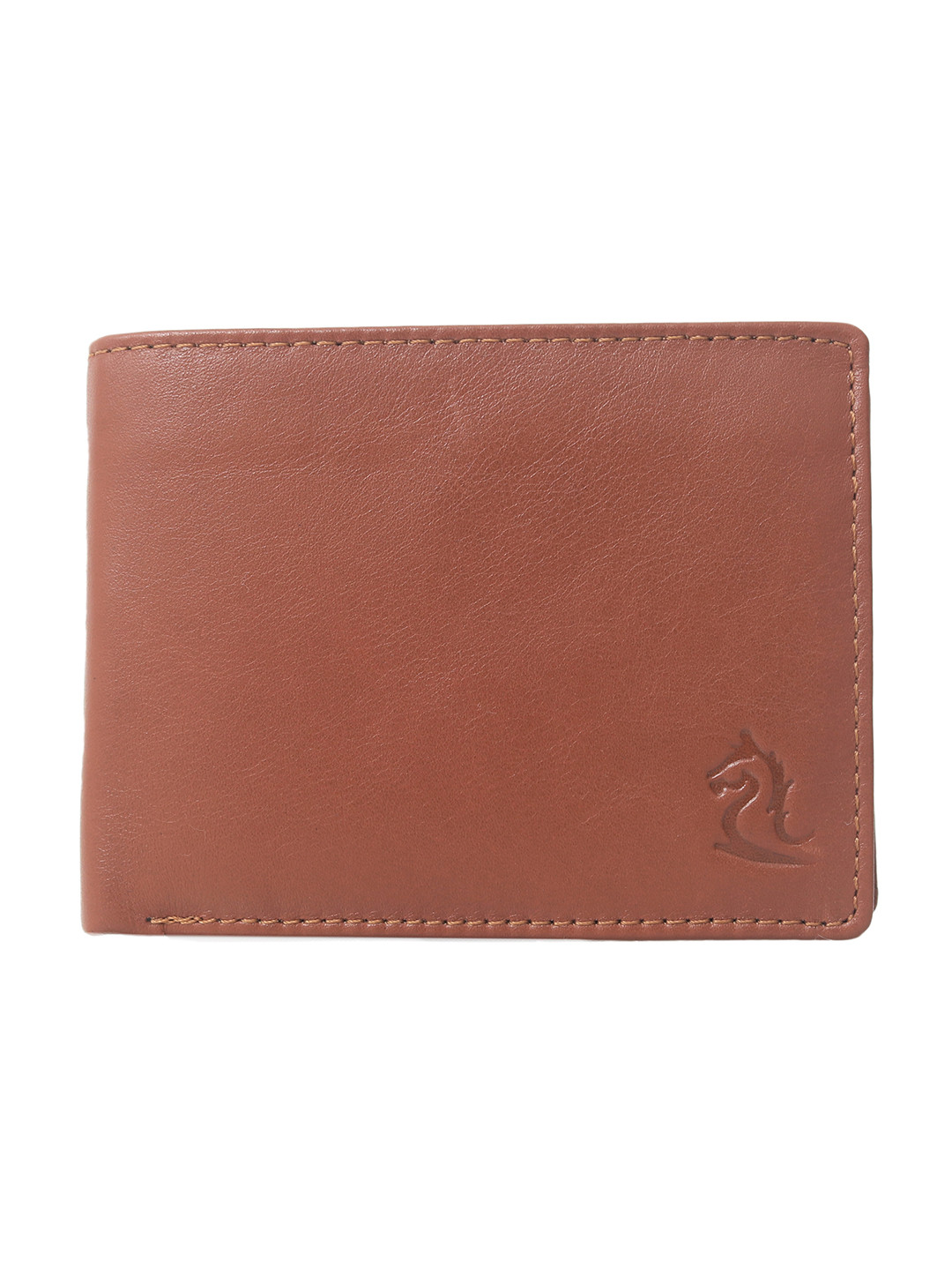 Kara Men Tan Two Fold Leather Wallet