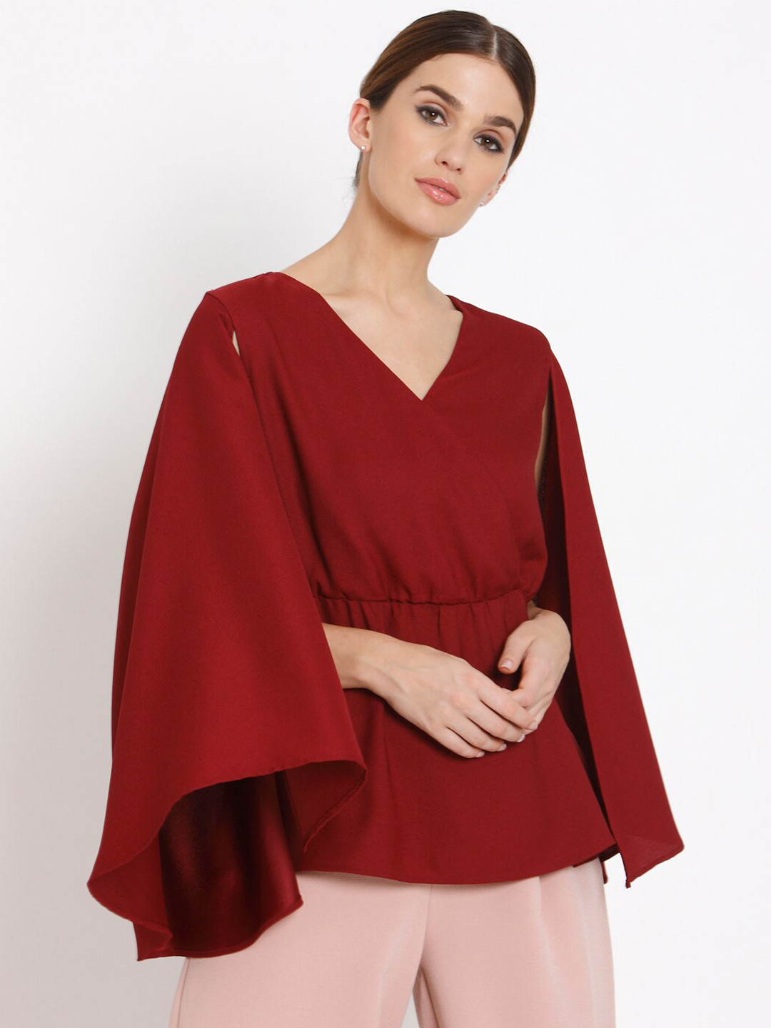 Vero Moda Red Kaftan Top