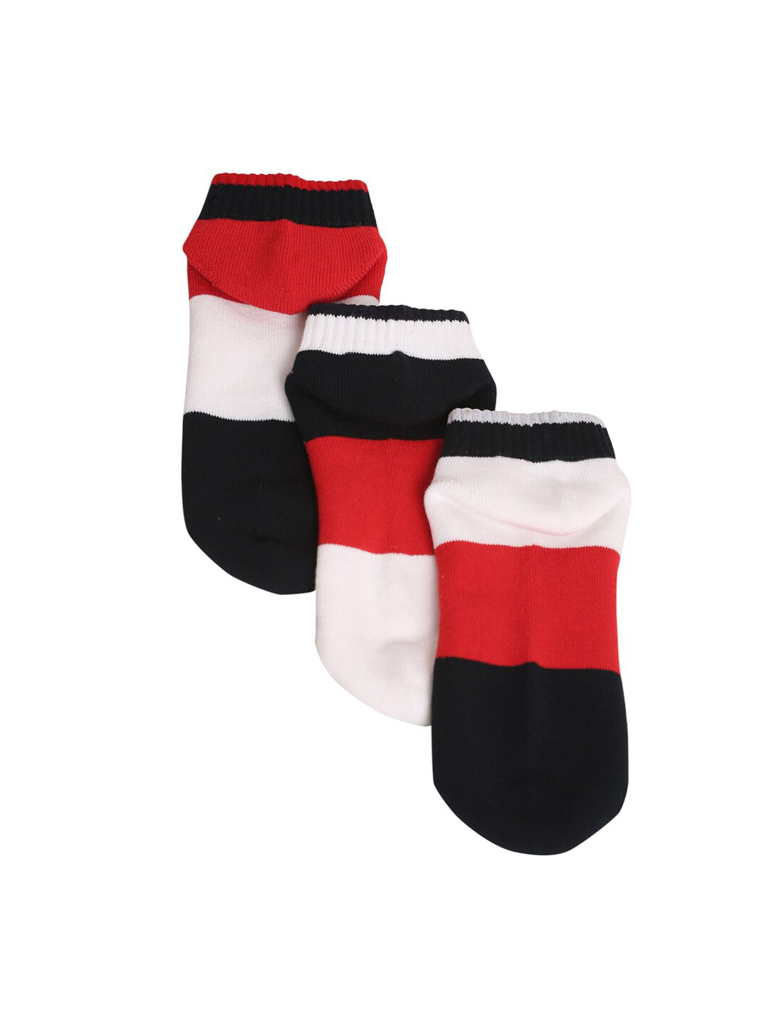 LOUIS STITCH Men 3-Pack Style Ankle Length Egyptian Cotton Sneakers Socks