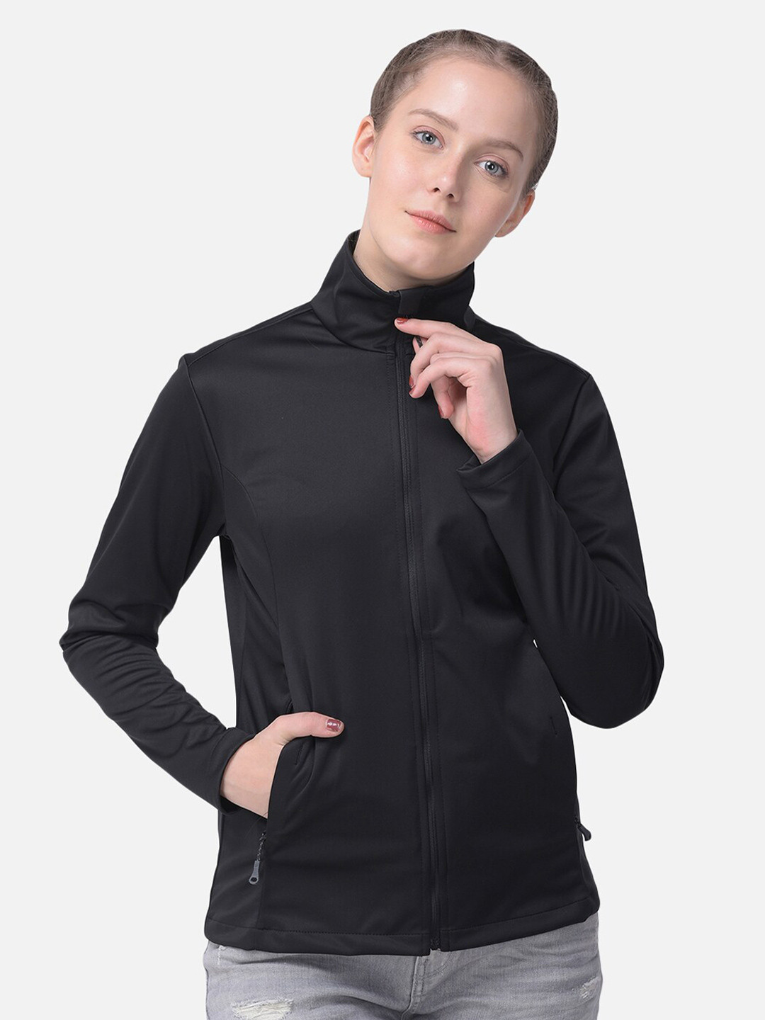 Woods Women Black Sweatshirt