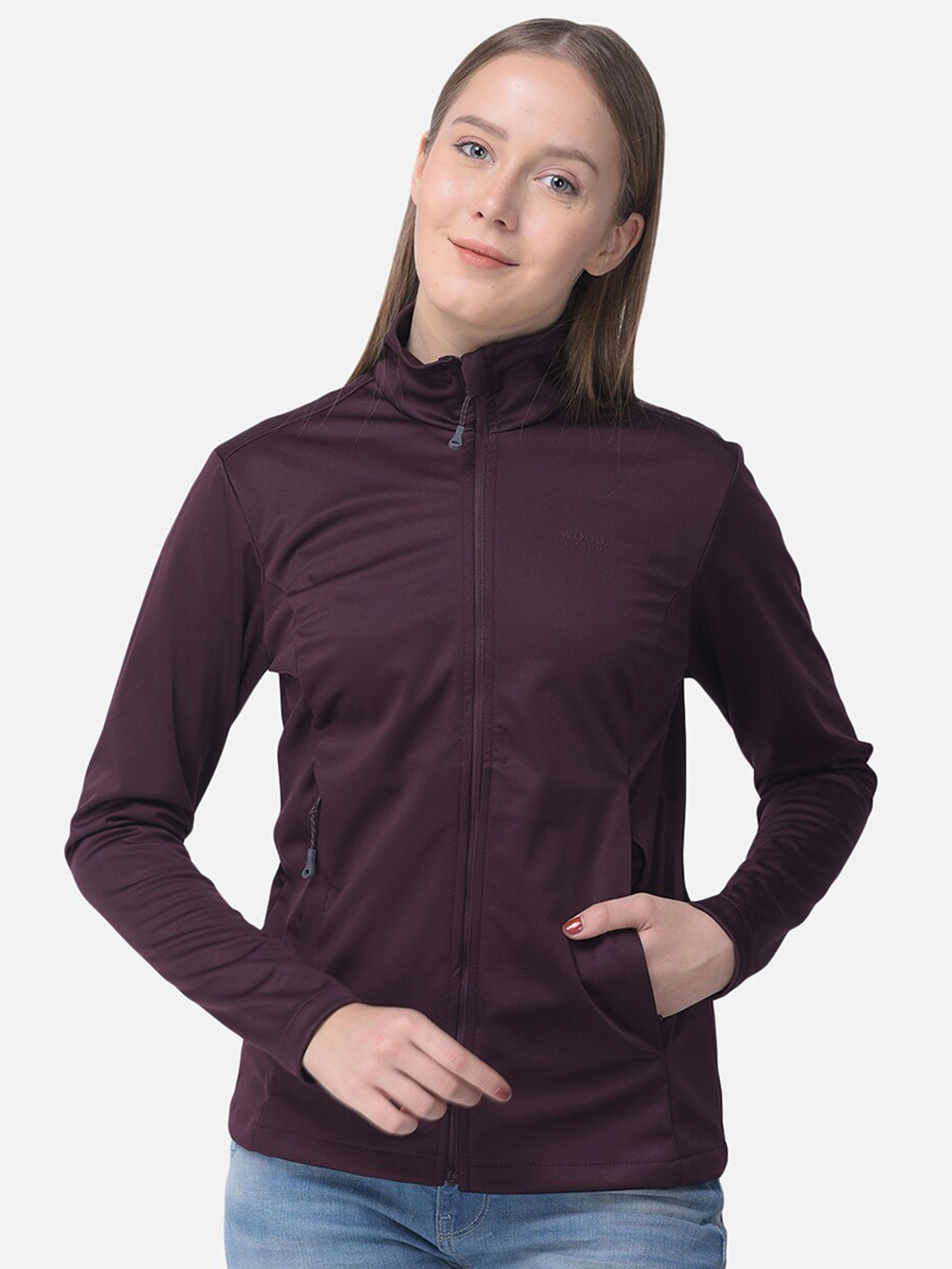 Woods Women Burgundy Sweatshirt