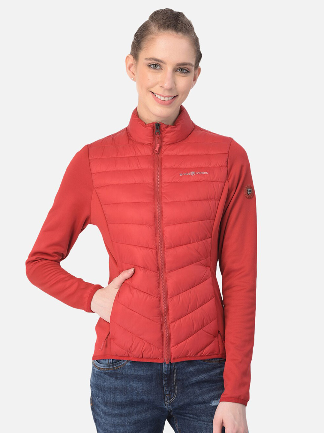 Woods Women Red Solid Sweatshirt