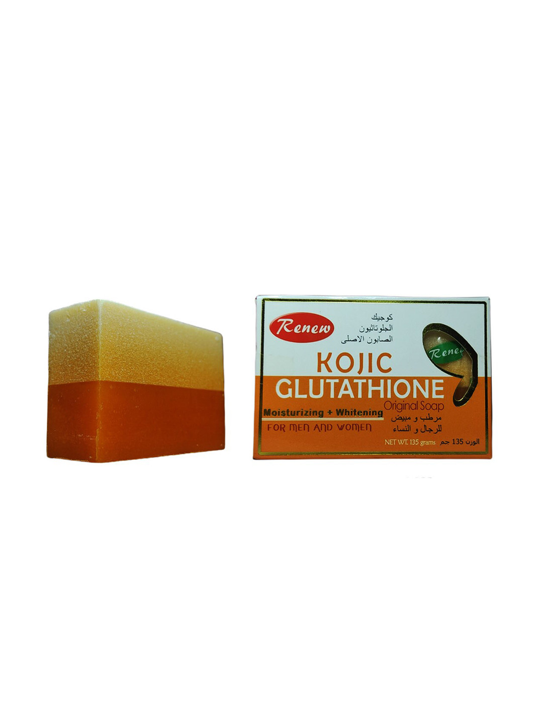 Renew Orange Kojic Glutathione Moisturizing and Whitening Soap-135 g