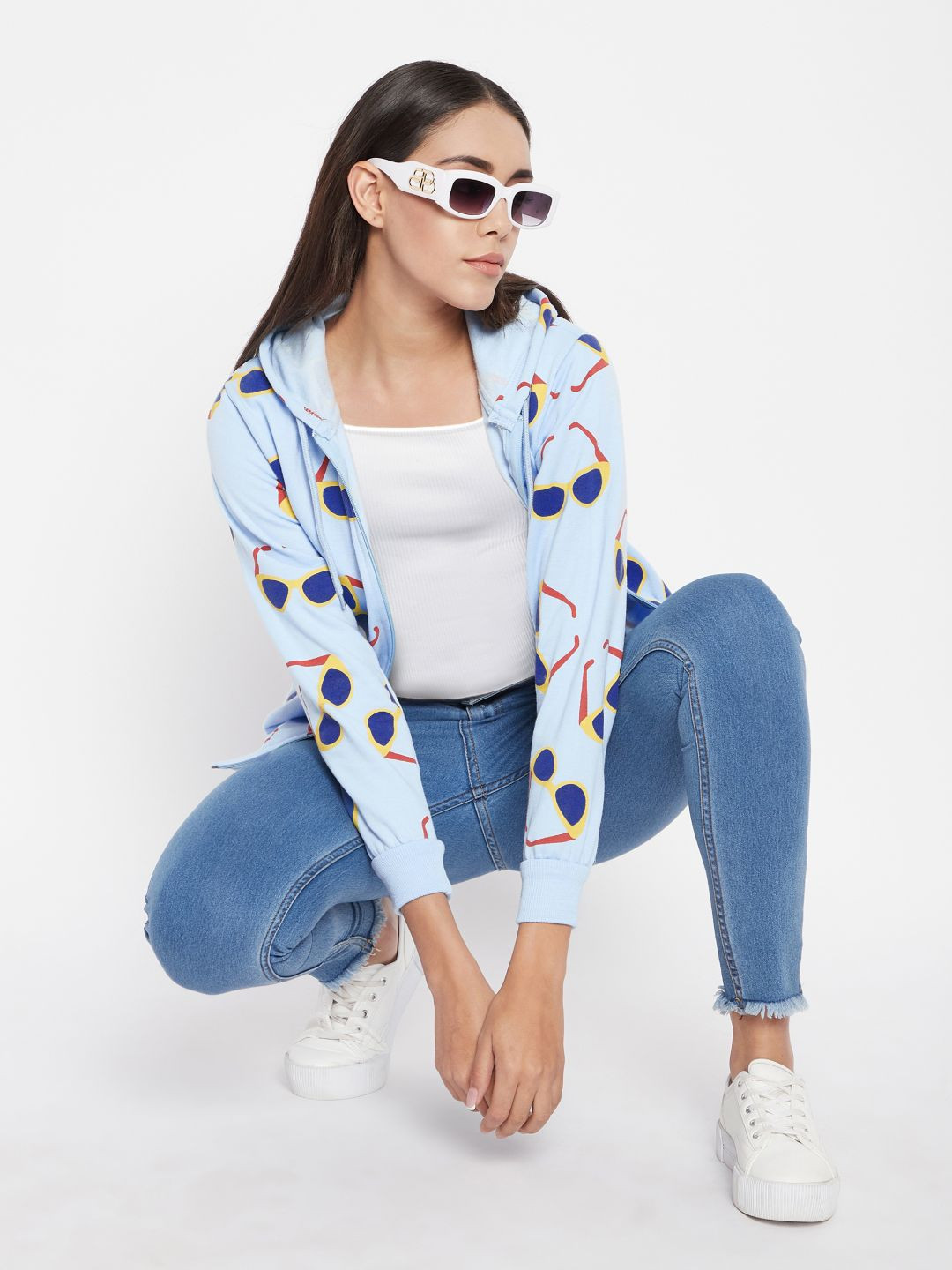 Uptownie Lite Women Cotton Printed Sweatshirt