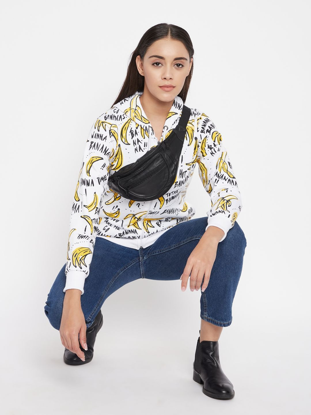 Uptownie Lite Women Cotton Hooded Sweatshirt