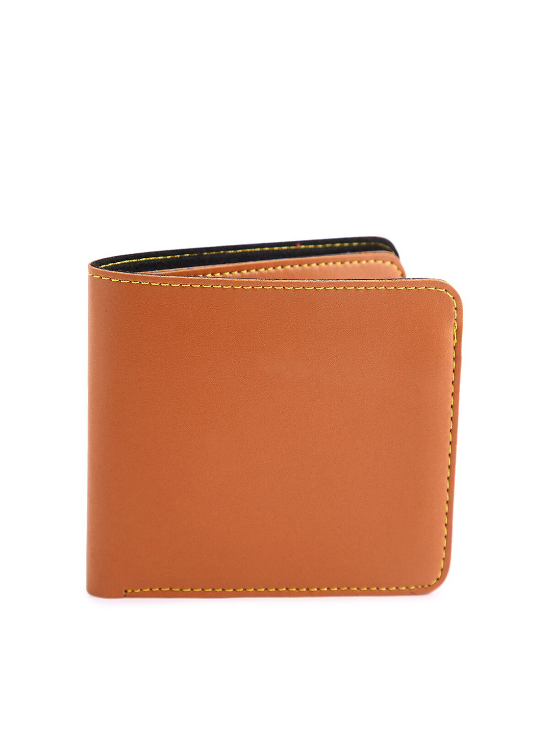 CRUSSET Men Tan Two Fold Leather Wallet