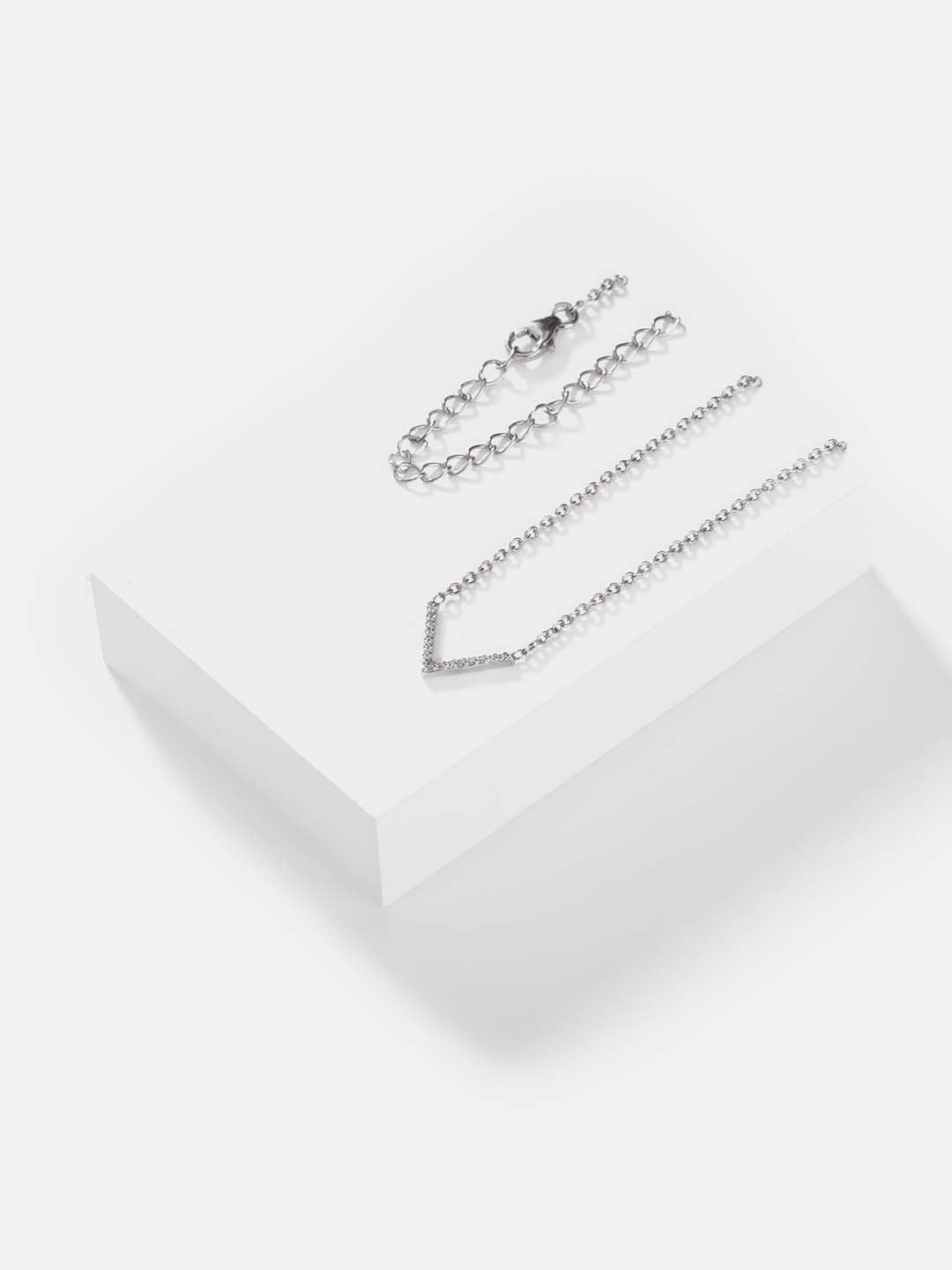 SHAYA Silver-Toned Sterling Silver Necklace