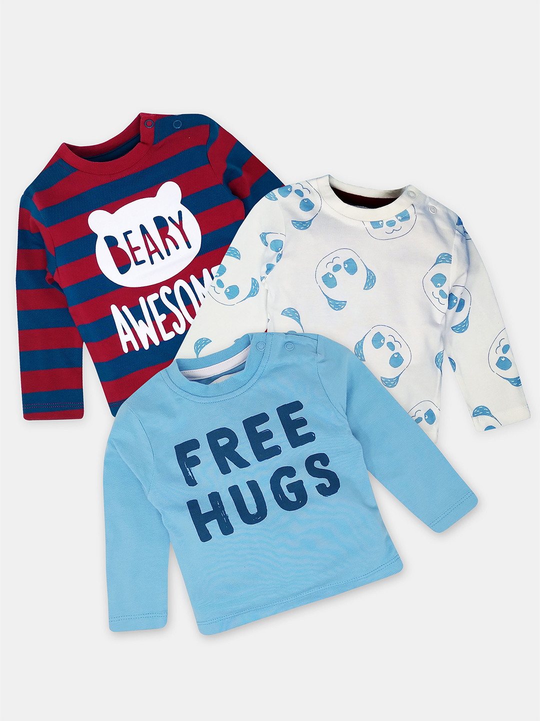 The Boo Boo Club Kids Pack of 3 Printed 3 T-shirt