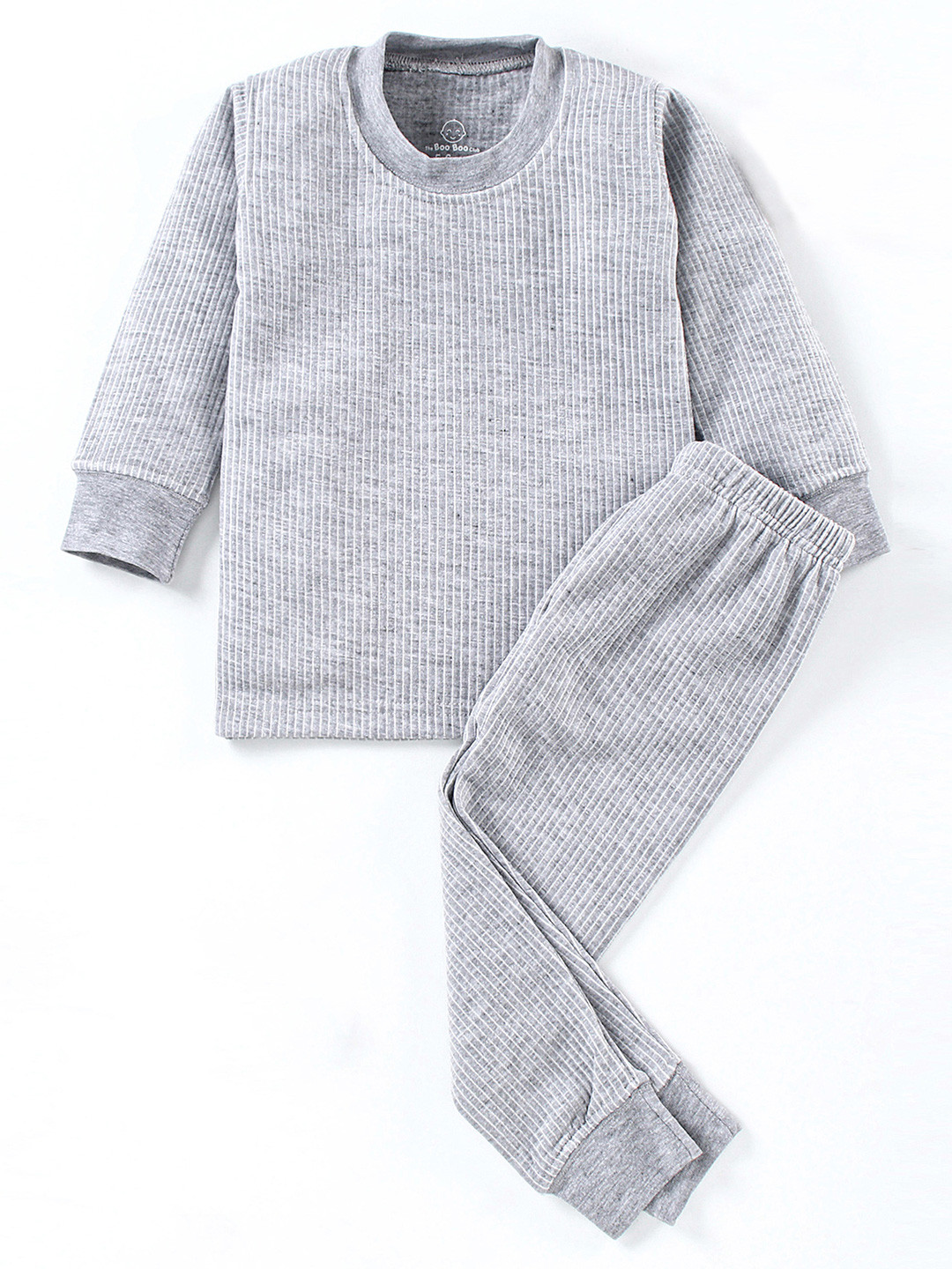 The Boo Boo Club Kids Grey Solid Cotton Thermal Set