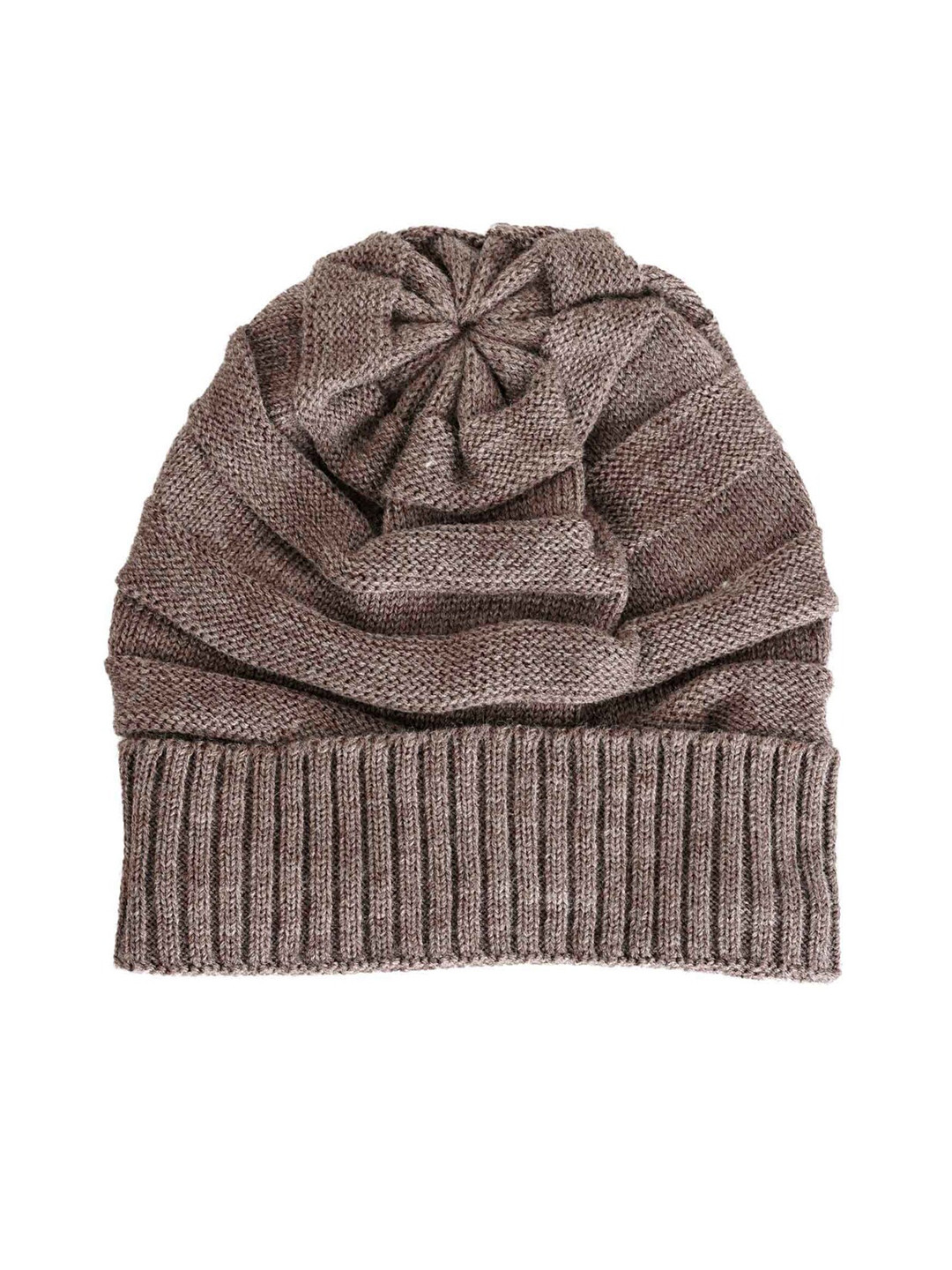 Bharatasya Men Brown Beanie