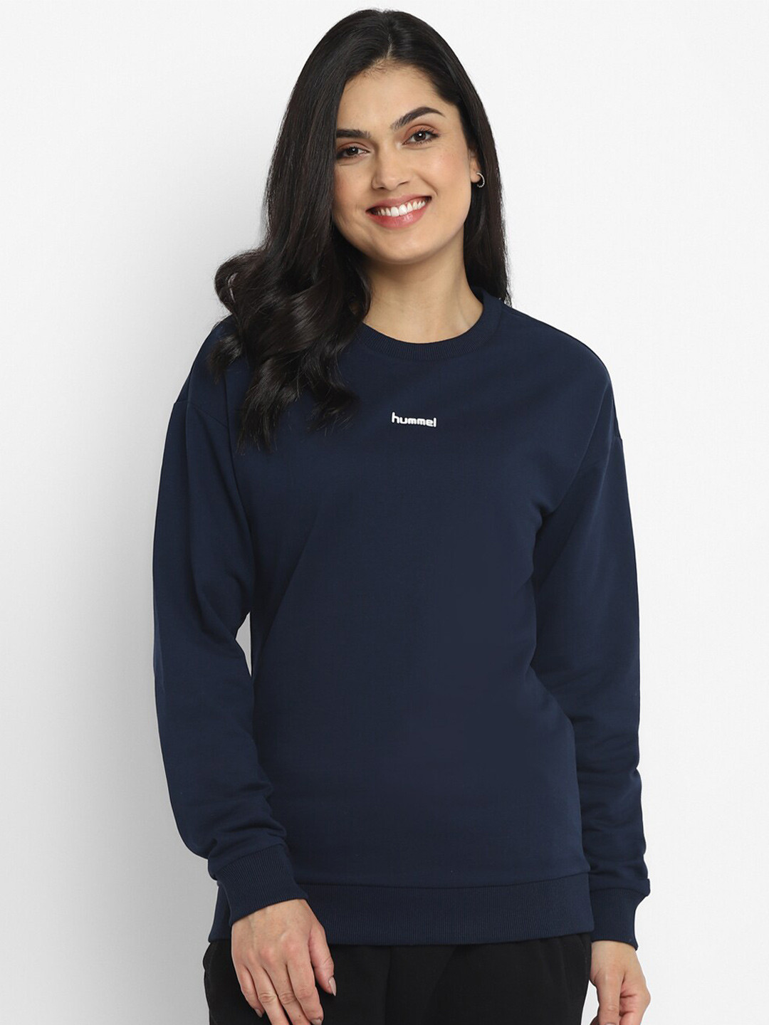 hummel Women Navy Blue Sweatshirt