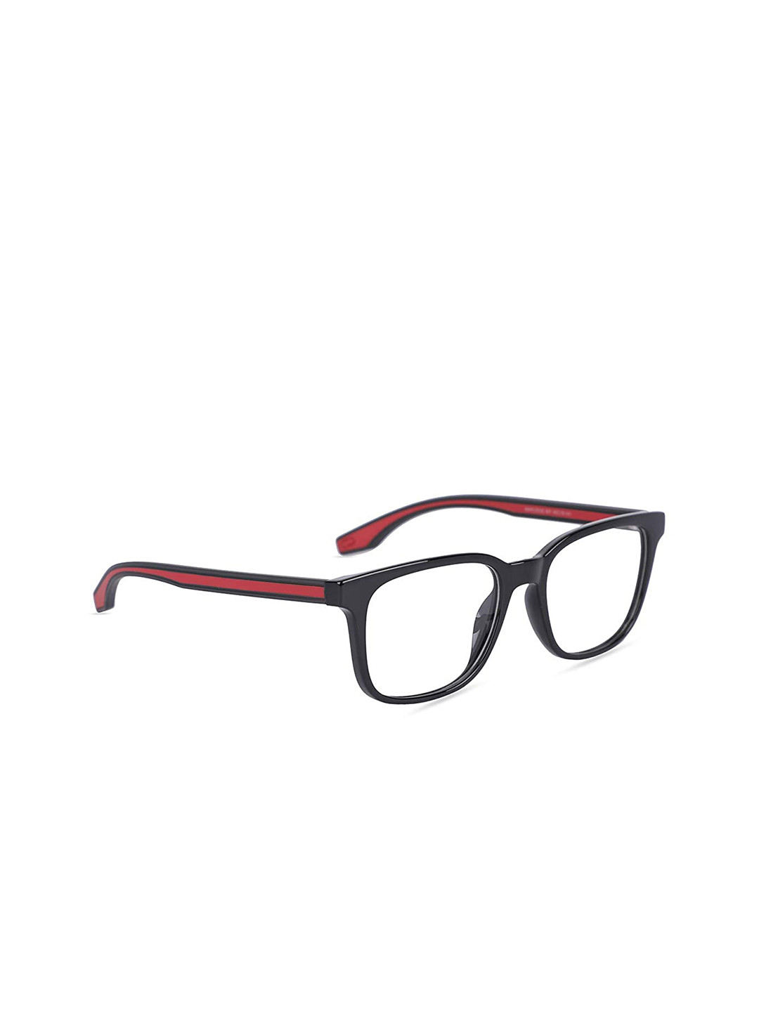 MARC LOUIS Unisex Black Full Rim Square Frames