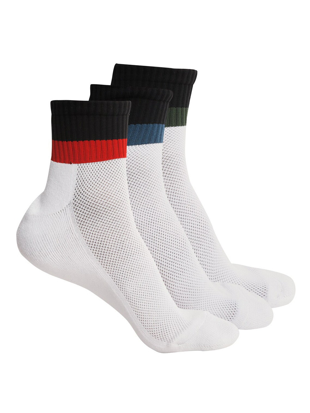 LOUIS STITCH Men Pack of 3 Ankle-Length Egyptian Cotton Antimicrobial Socks