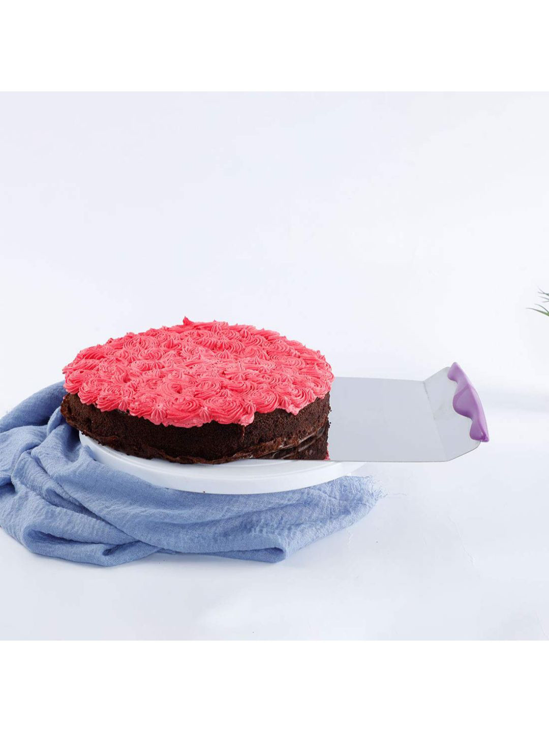 Wonderchef Grey Ambrosia Steel Cake Lifter