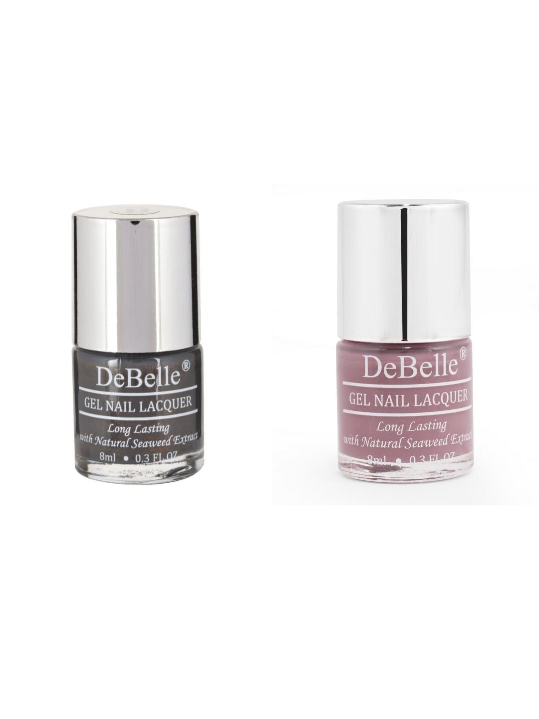 DeBelle Pack Of 2 Nail Polish - Copper Glaze & Majestique Mauve -8ml Each