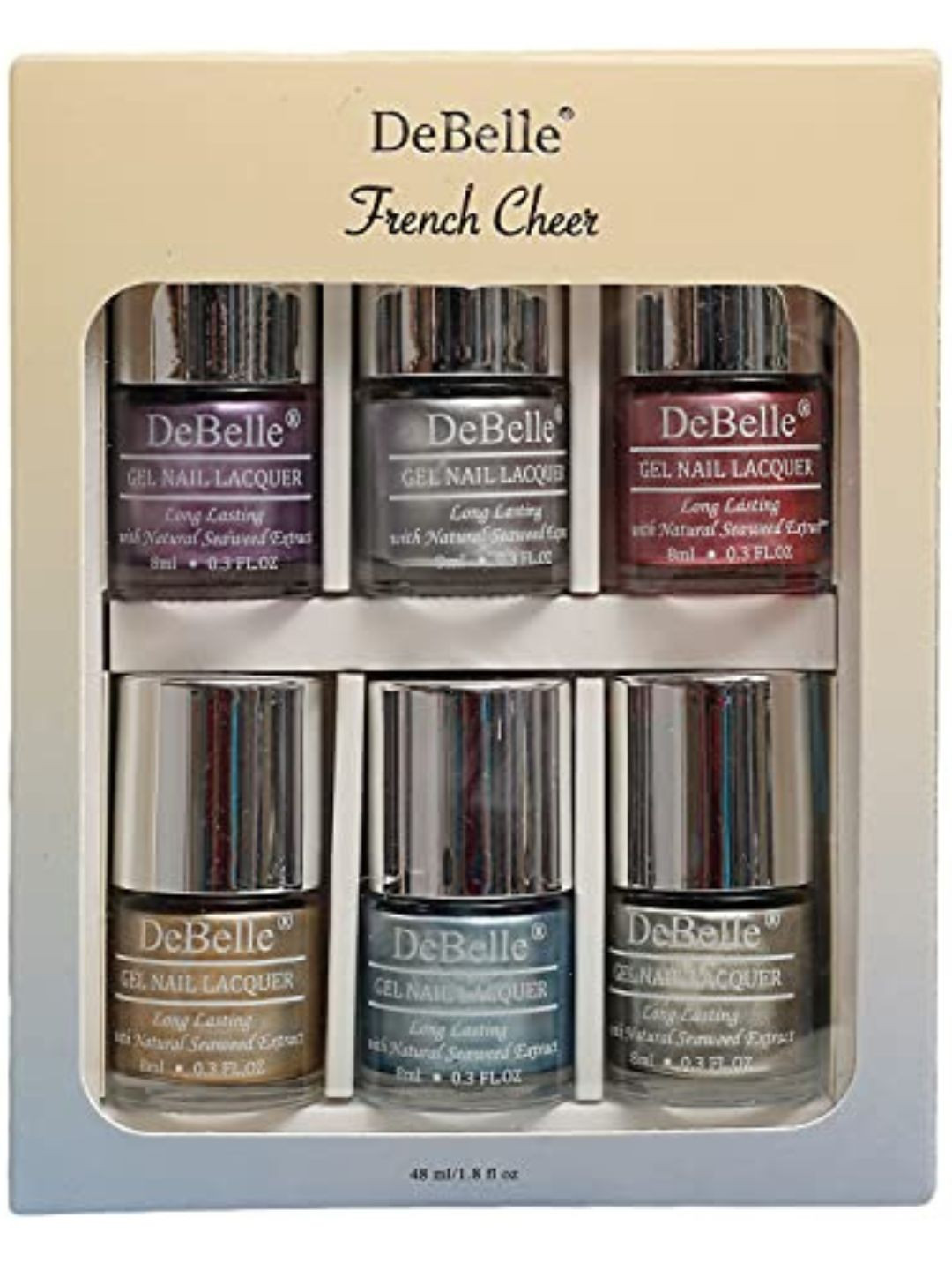 DeBelle Set Of 6 French Cheer Gel Nail Polish - 8ml Each