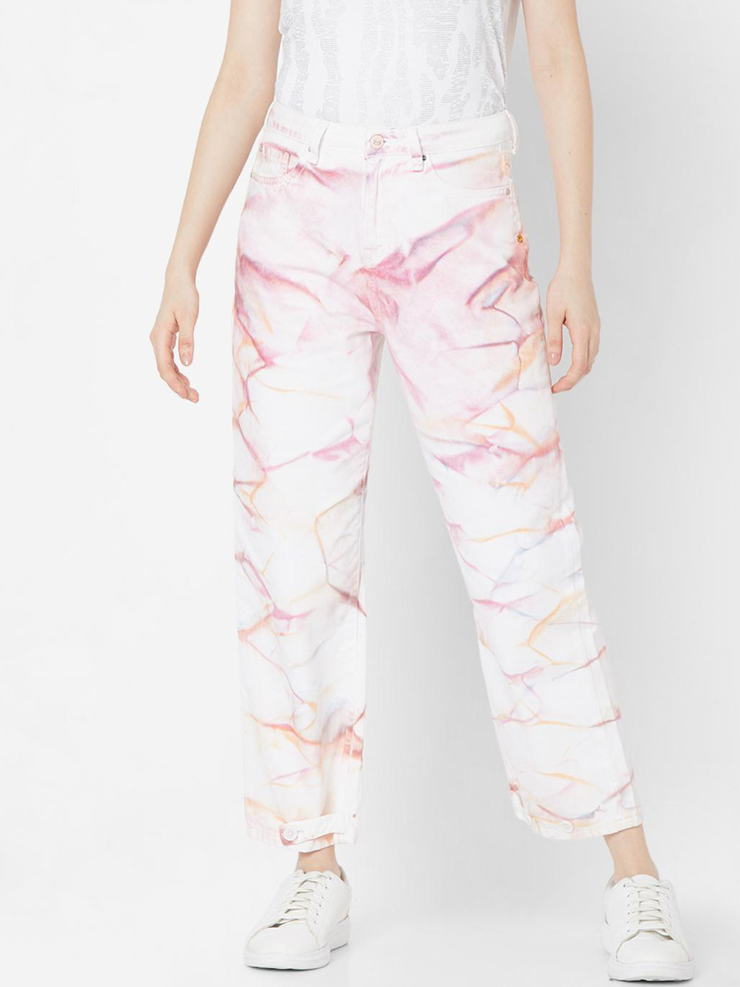 SPYKAR Women White Relaxed Fit Jeans