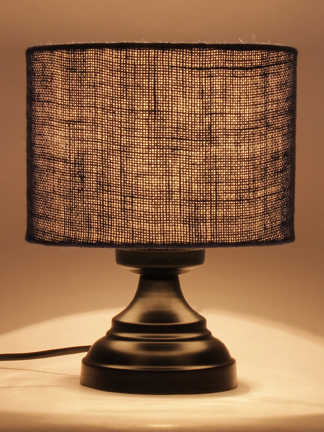 Devansh Blue Textured Table Lamp