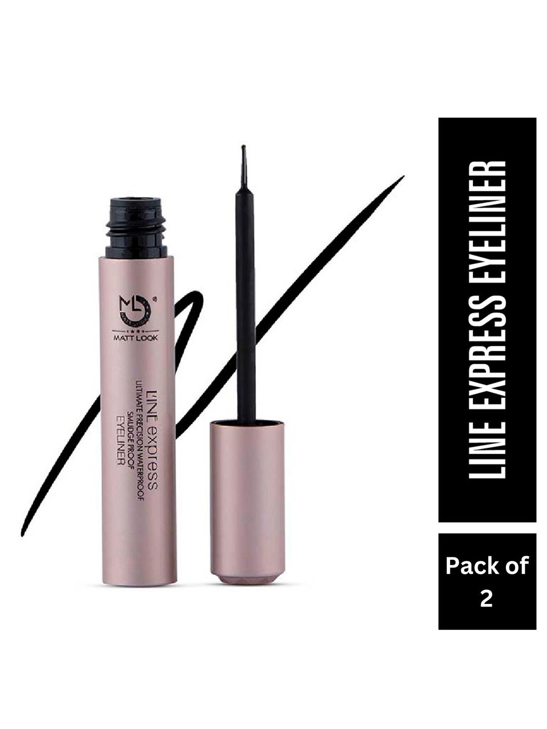 MATTLOOK Line Express Waterproof Smudge-Proof Eyeliner - Jet Black