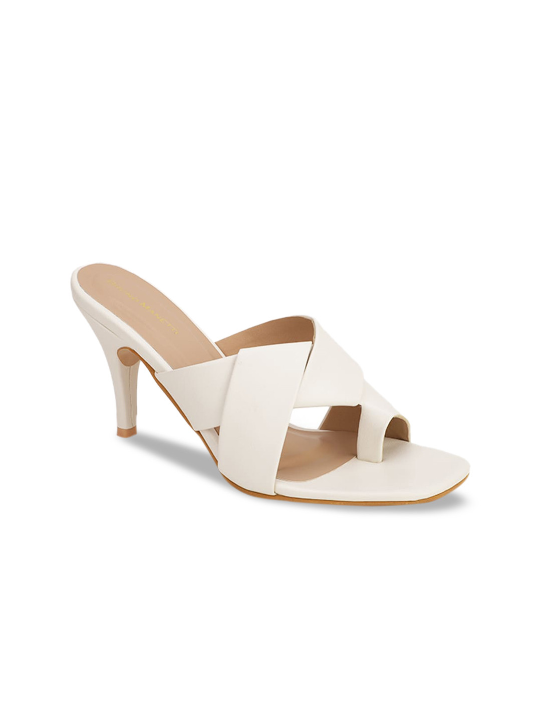 Bruno Manetti White Leather Sandals