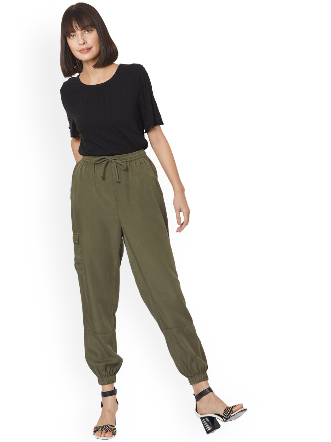 Vero Moda Women Green Joggers Trousers