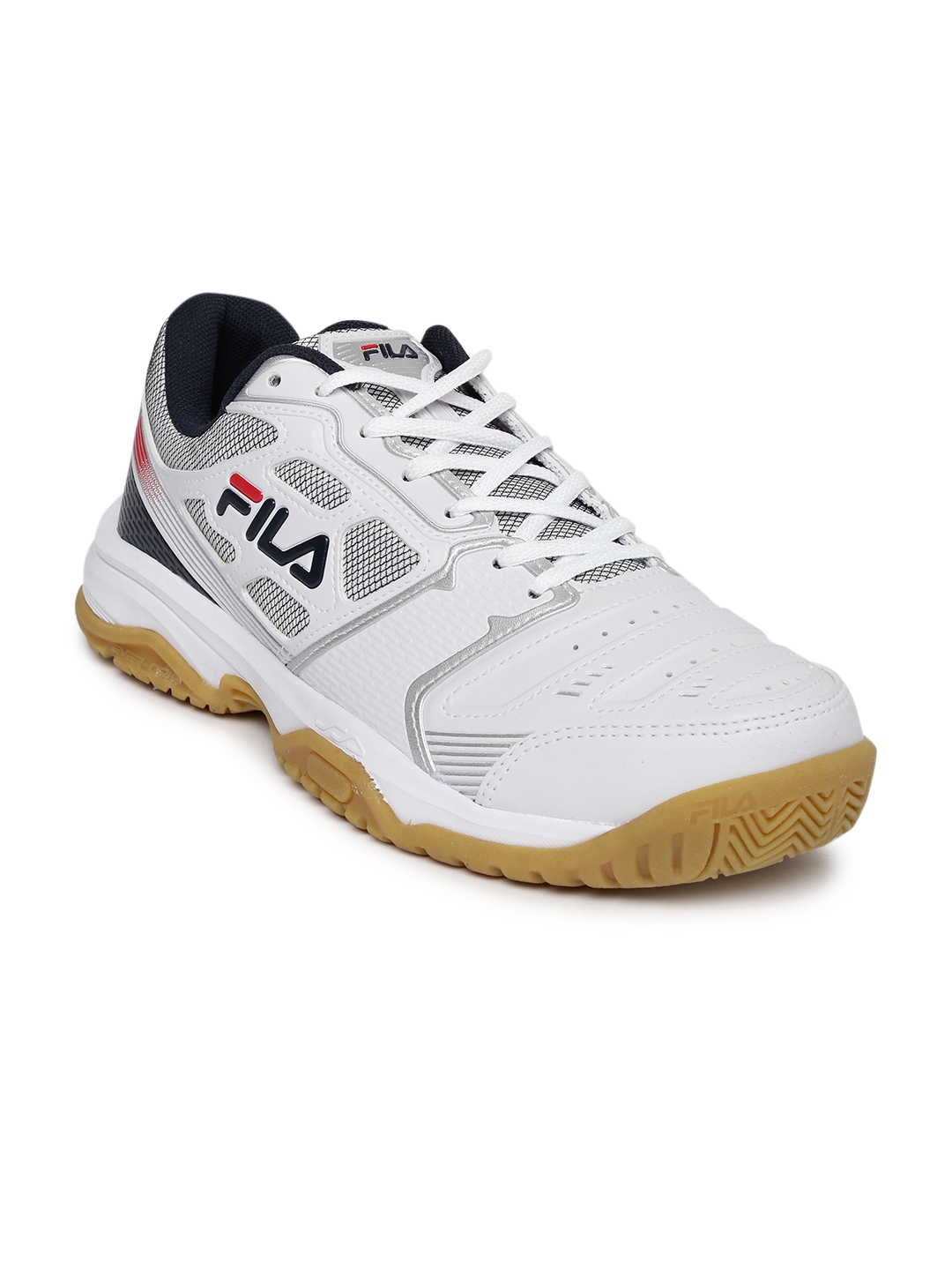 Buy FILA Men White Top Spin Tennis Shoes - Sports Shoes for Men 1646809 |  Myntra