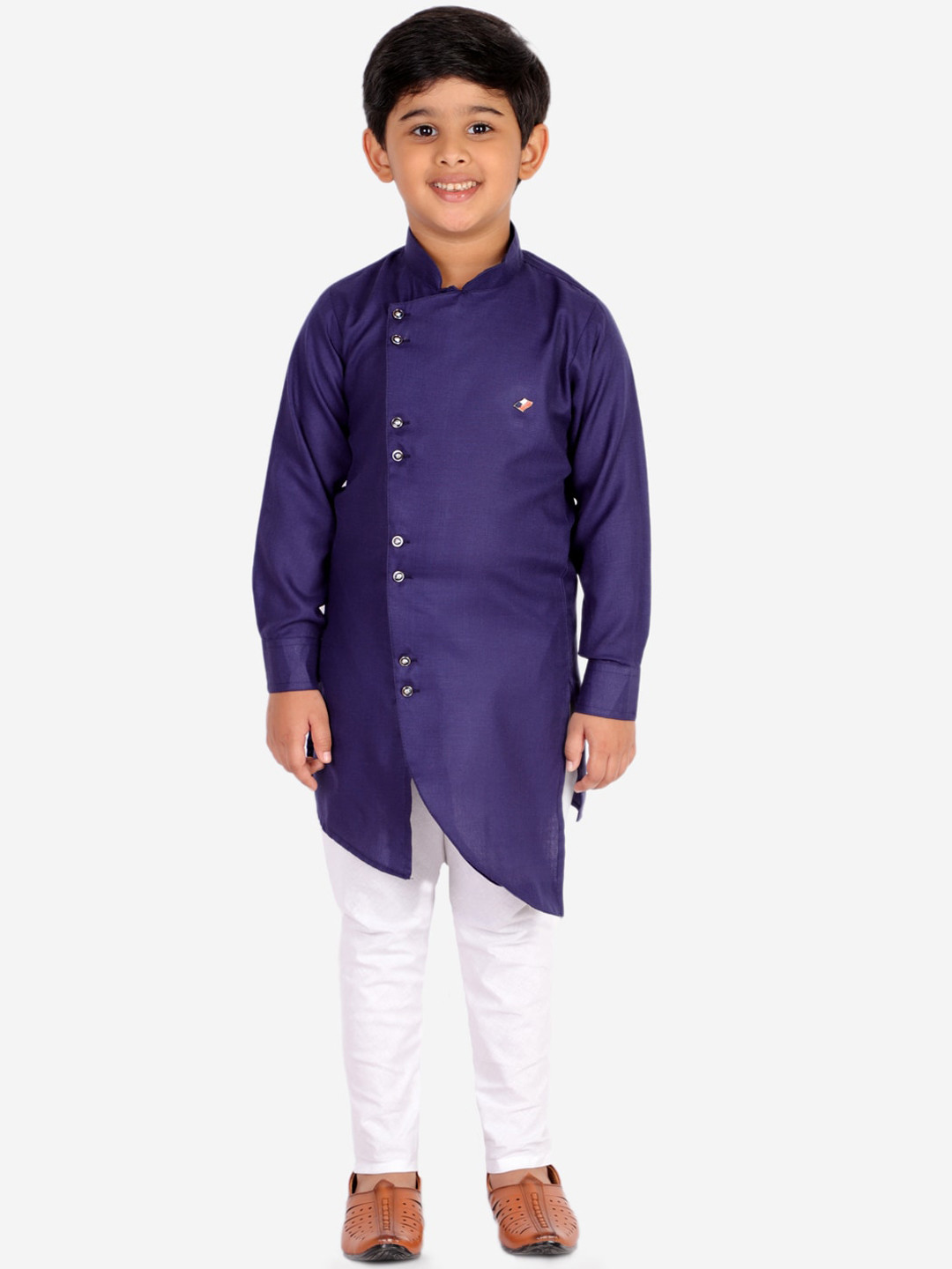 Pro-Ethic STYLE DEVELOPER Boys Blue & White Kurta with Pyjamas
