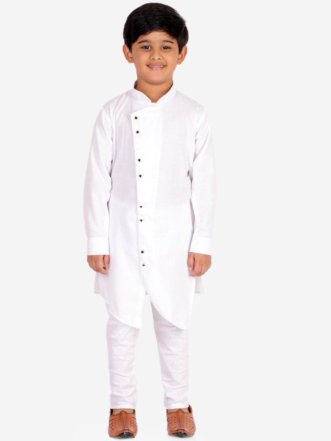 Pro-Ethic STYLE DEVELOPER Boys White Kurta with Trousers
