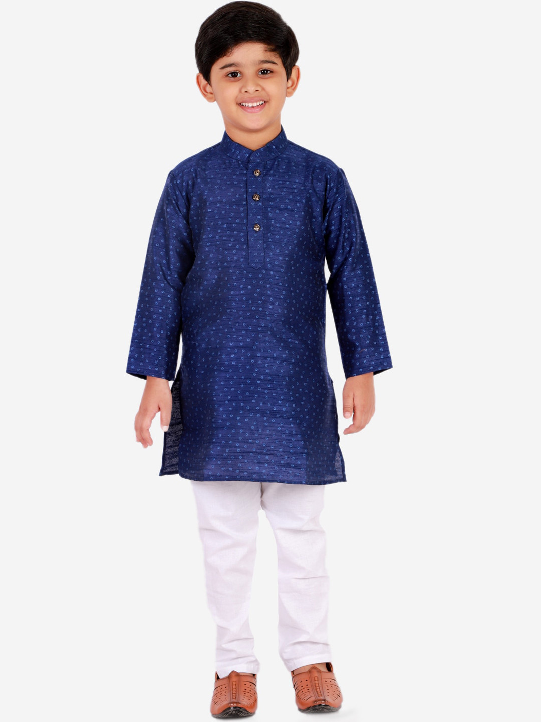 Pro-Ethic STYLE DEVELOPER Boys Blue Printed Kurta with Pyjamas